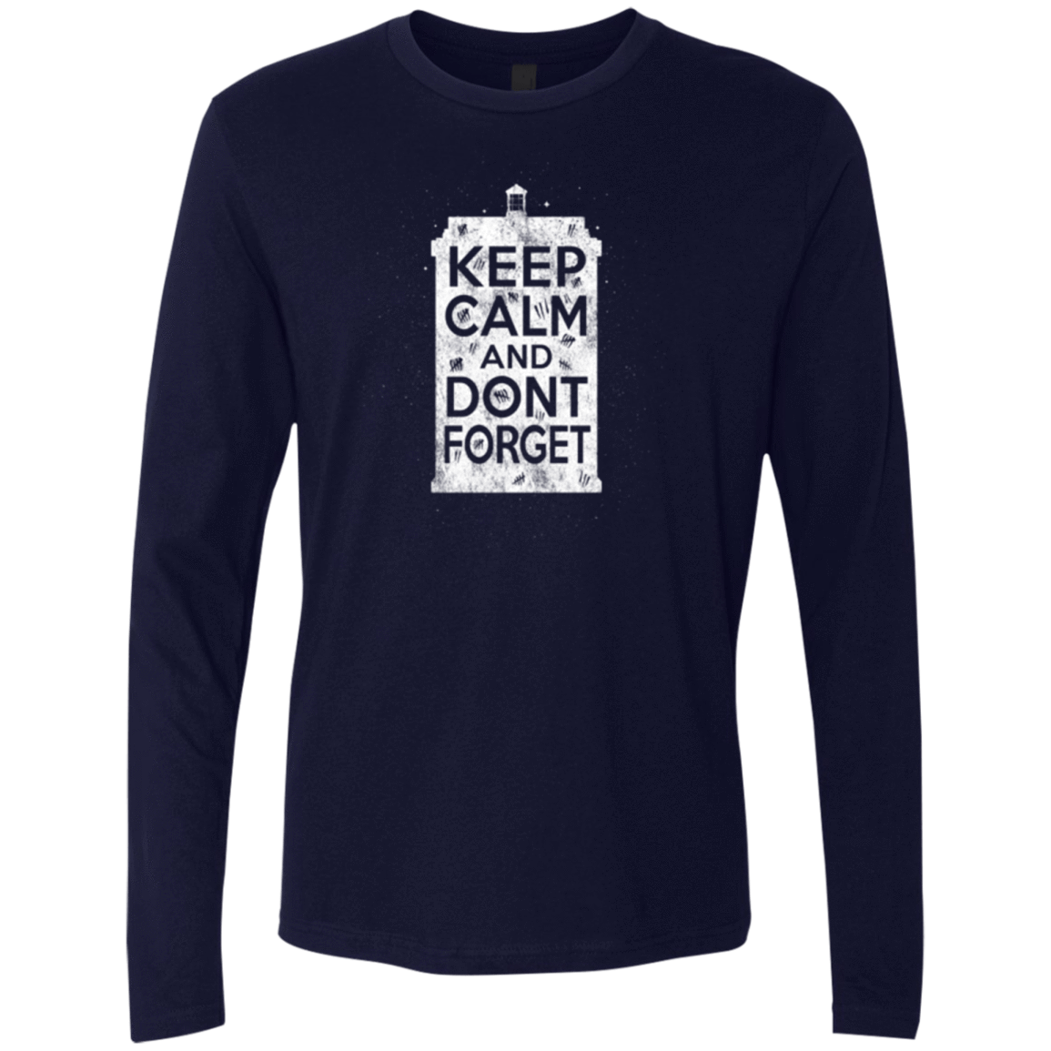 T-Shirts Midnight Navy / Small KCDF Tardis Men's Premium Long Sleeve