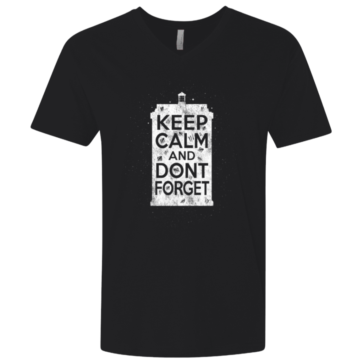T-Shirts Black / X-Small KCDF Tardis Men's Premium V-Neck