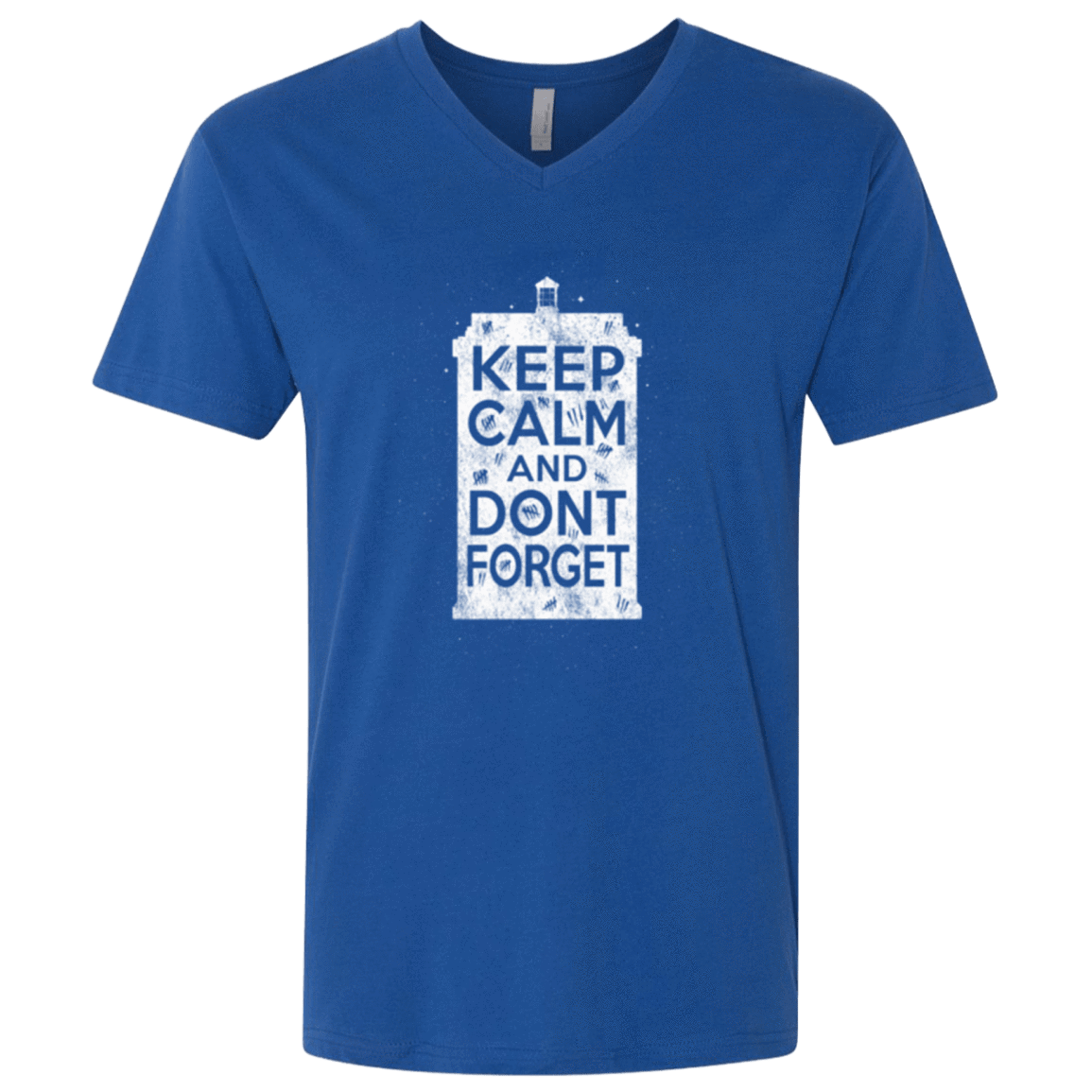 T-Shirts Royal / X-Small KCDF Tardis Men's Premium V-Neck