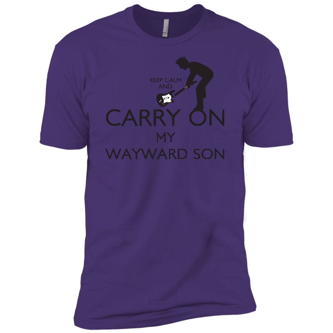 T-Shirts Purple Rush/ / X-Small Keep Calm and Carry On My Wayward Son! Men's Premium T-Shirt