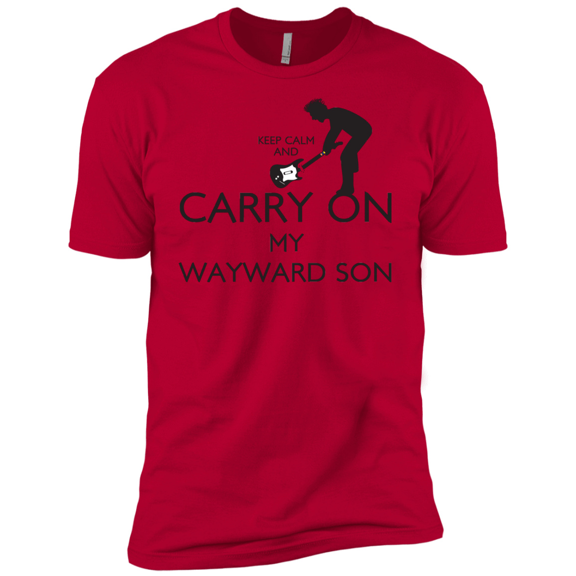 T-Shirts Red / X-Small Keep Calm and Carry On My Wayward Son! Men's Premium T-Shirt
