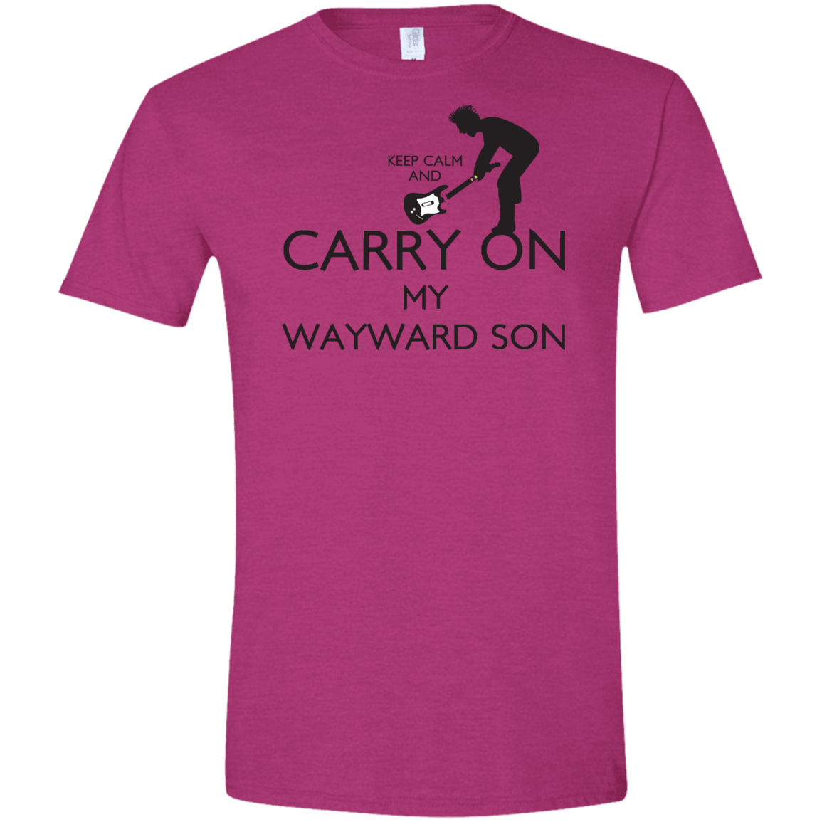T-Shirts Antique Heliconia / S Keep Calm and Carry On My Wayward Son! Men's Semi-Fitted Softstyle