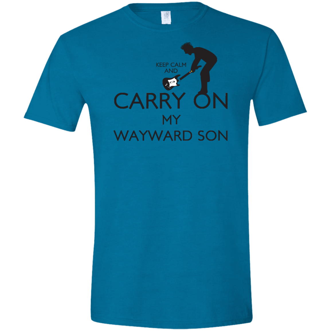 T-Shirts Antique Sapphire / S Keep Calm and Carry On My Wayward Son! Men's Semi-Fitted Softstyle