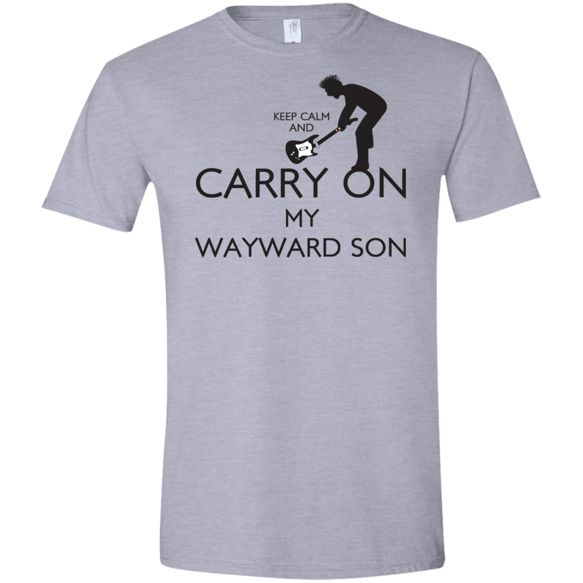 T-Shirts Sport Grey / X-Small Keep Calm and Carry On My Wayward Son! Men's Semi-Fitted Softstyle