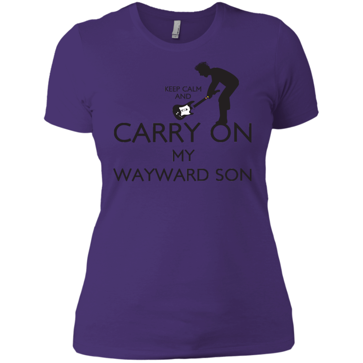 T-Shirts Purple Rush/ / X-Small Keep Calm and Carry On My Wayward Son! Women's Premium T-Shirt