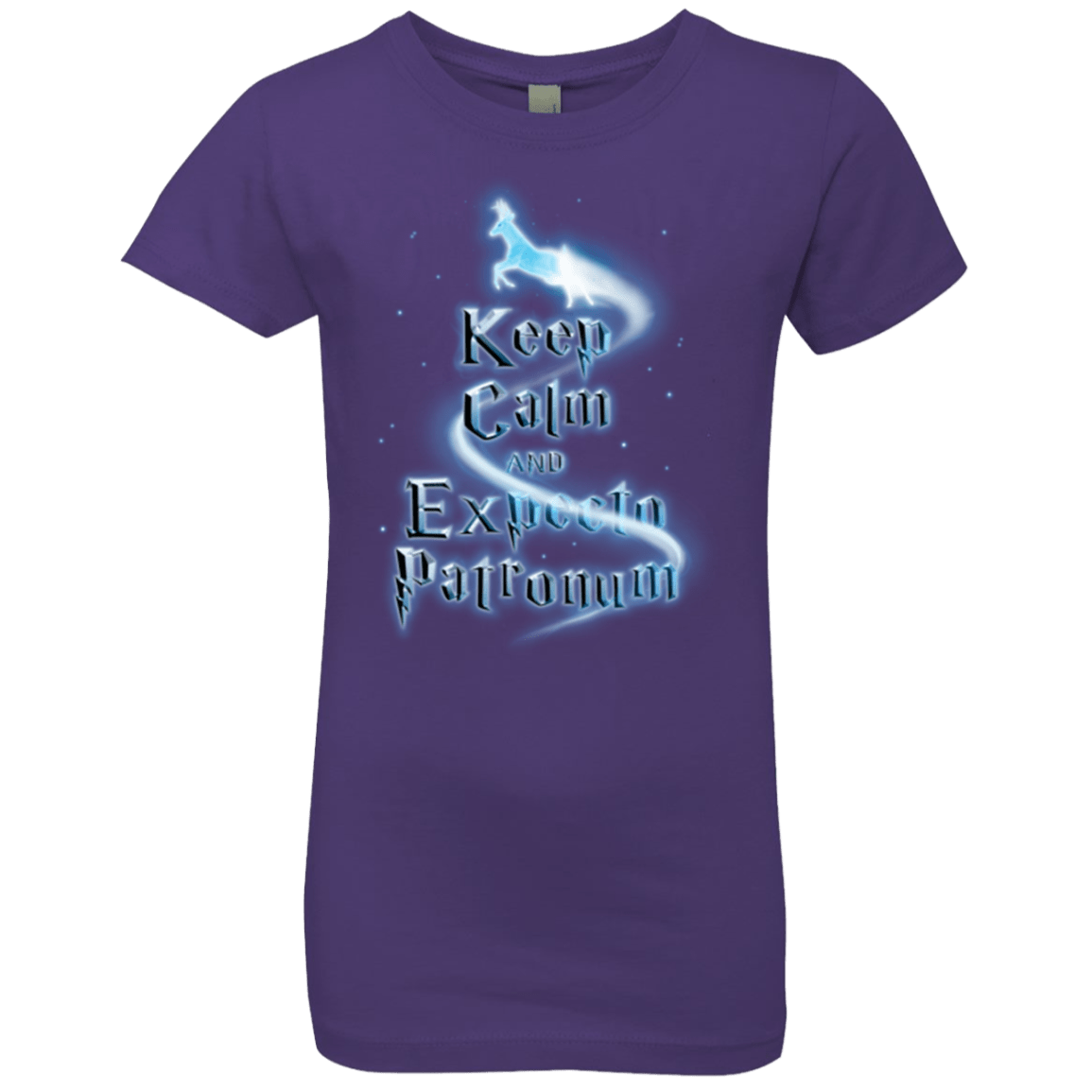 T-Shirts Purple Rush / YXS Keep Calm and Expecto Patronum Girls Premium T-Shirt