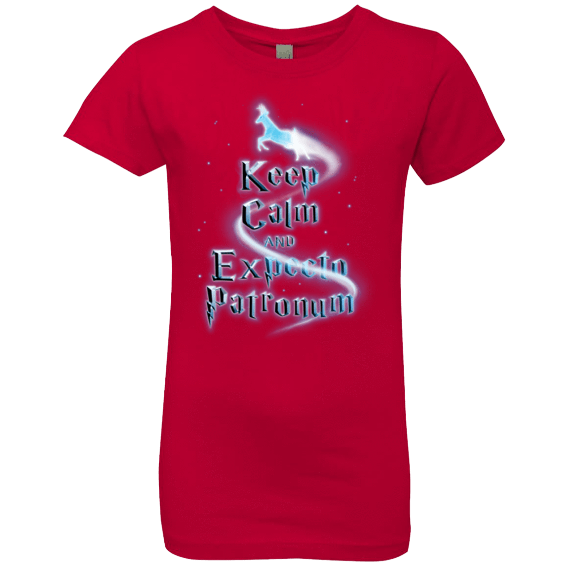 T-Shirts Red / YXS Keep Calm and Expecto Patronum Girls Premium T-Shirt