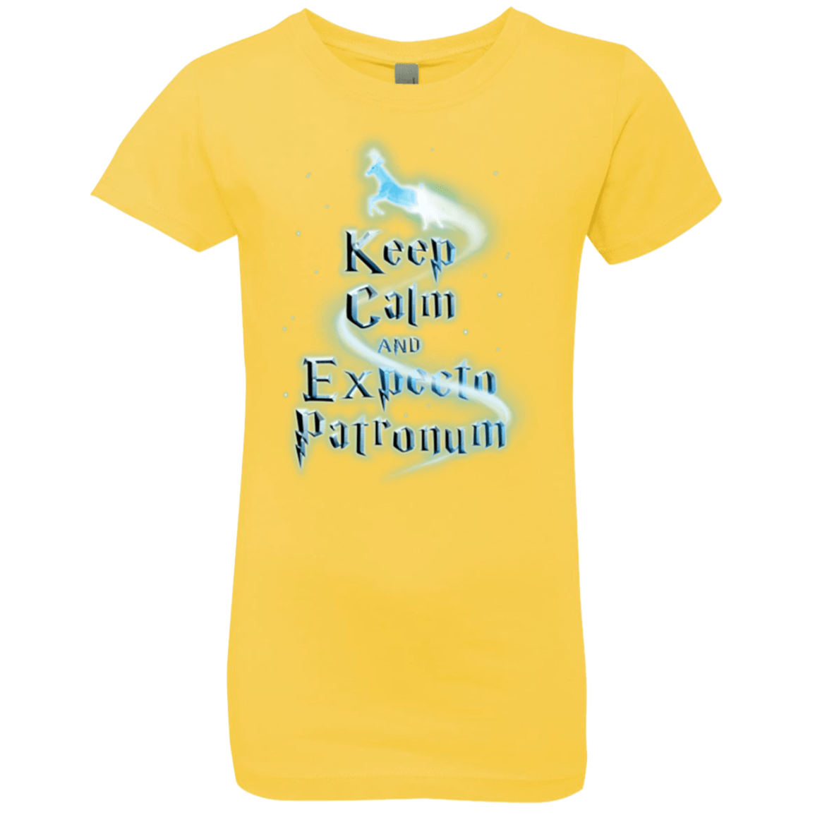 T-Shirts Vibrant Yellow / YXS Keep Calm and Expecto Patronum Girls Premium T-Shirt