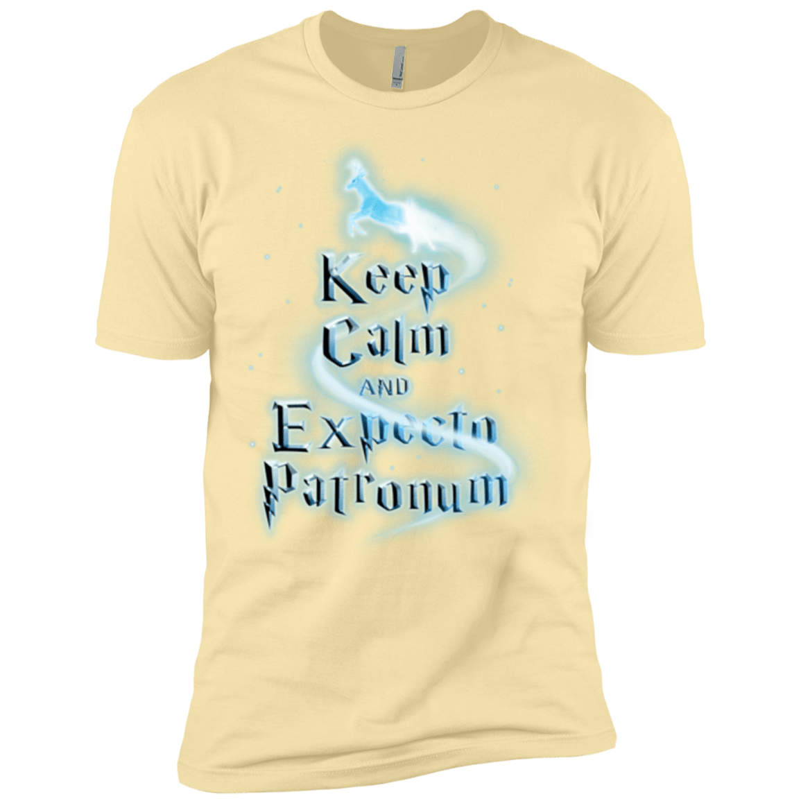 T-Shirts Banana Cream / X-Small Keep Calm and Expecto Patronum Men's Premium T-Shirt