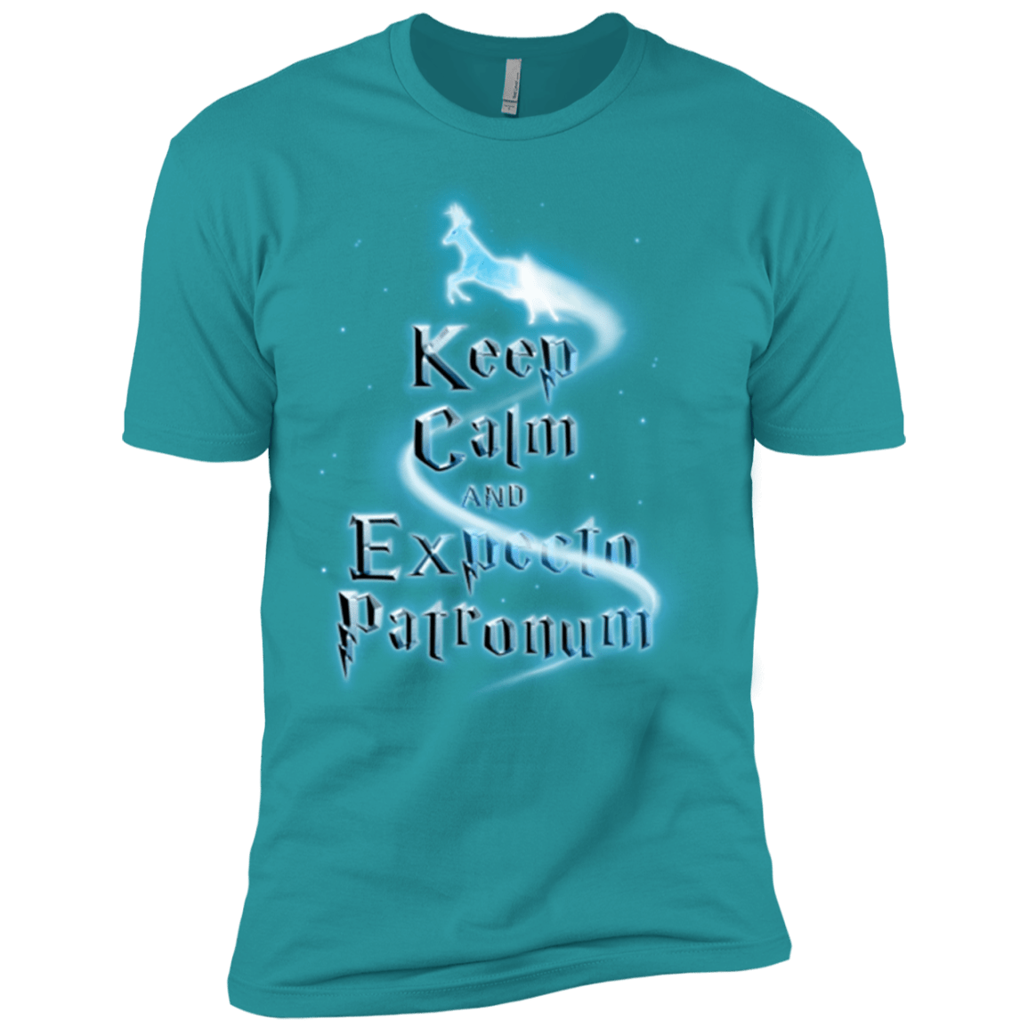 T-Shirts Tahiti Blue / X-Small Keep Calm and Expecto Patronum Men's Premium T-Shirt