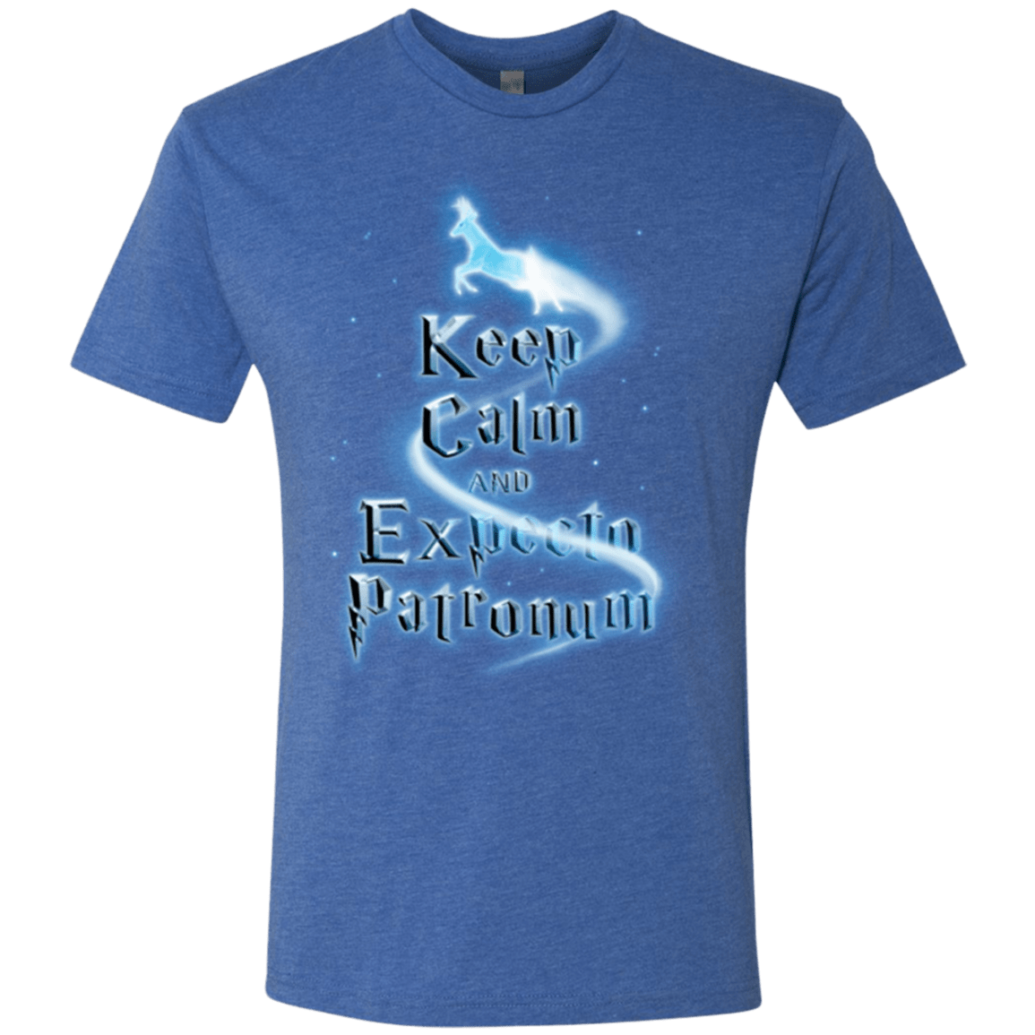 T-Shirts Vintage Royal / Small Keep Calm and Expecto Patronum Men's Triblend T-Shirt