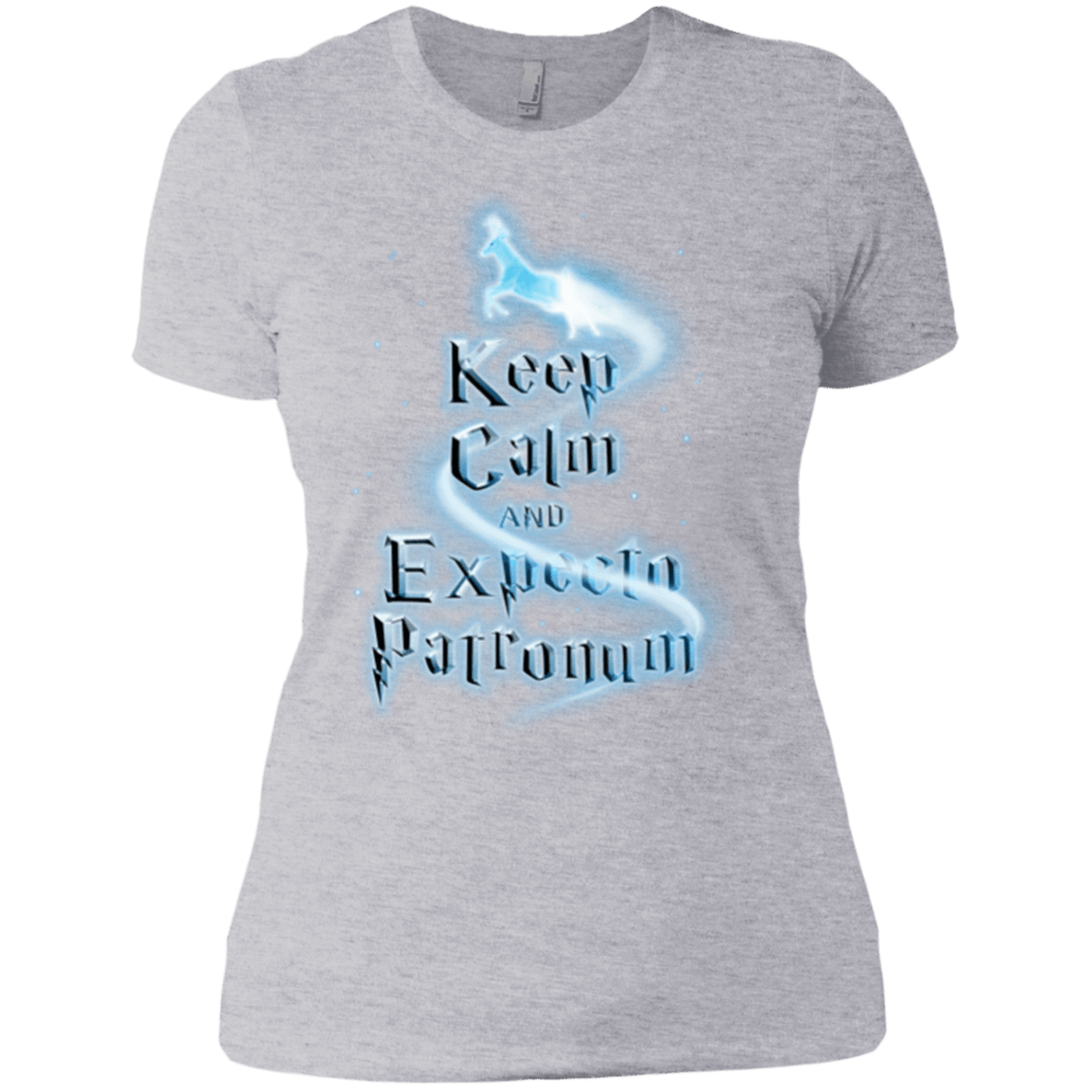 T-Shirts Heather Grey / X-Small Keep Calm and Expecto Patronum Women's Premium T-Shirt