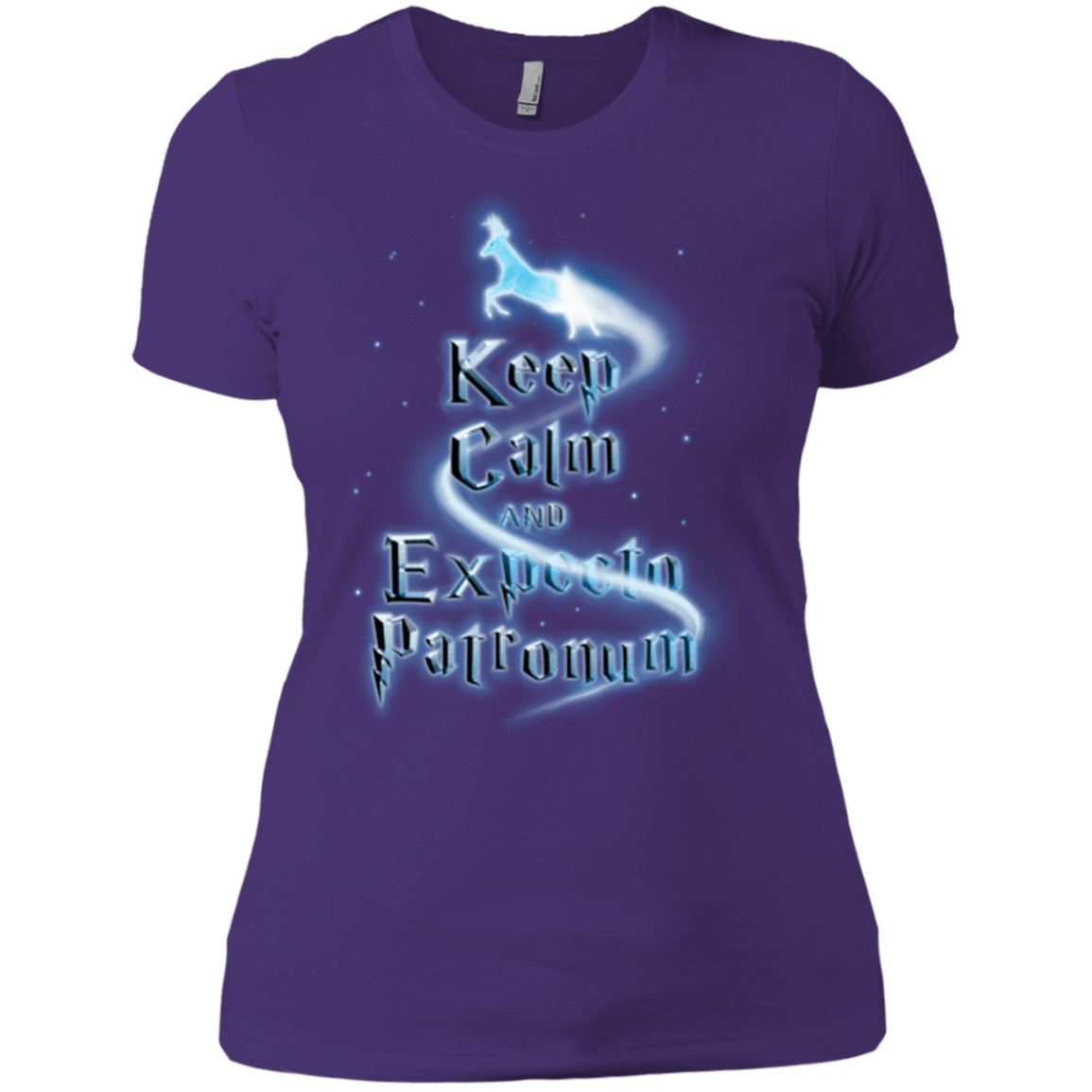T-Shirts Purple / X-Small Keep Calm and Expecto Patronum Women's Premium T-Shirt