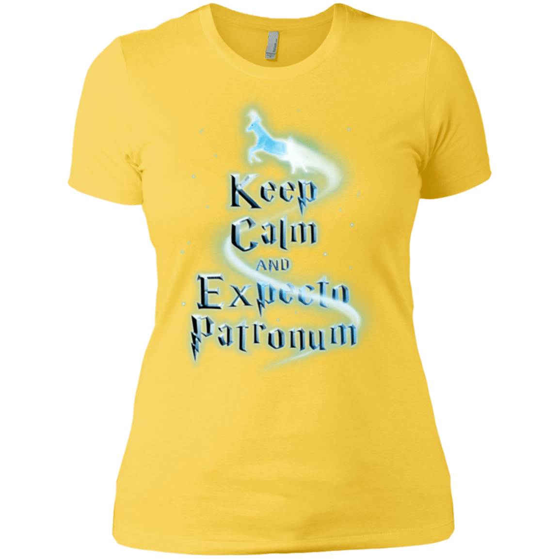 T-Shirts Vibrant Yellow / X-Small Keep Calm and Expecto Patronum Women's Premium T-Shirt