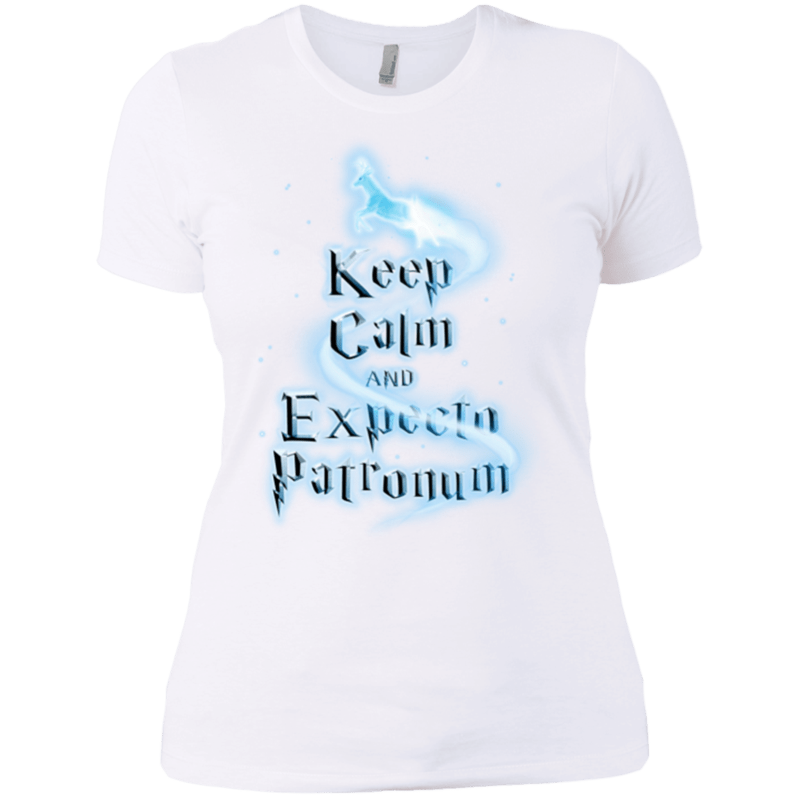 T-Shirts White / X-Small Keep Calm and Expecto Patronum Women's Premium T-Shirt