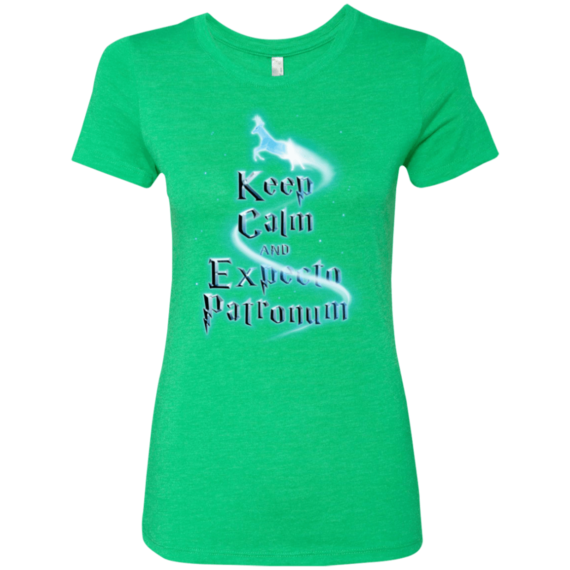 T-Shirts Envy / Small Keep Calm and Expecto Patronum Women's Triblend T-Shirt