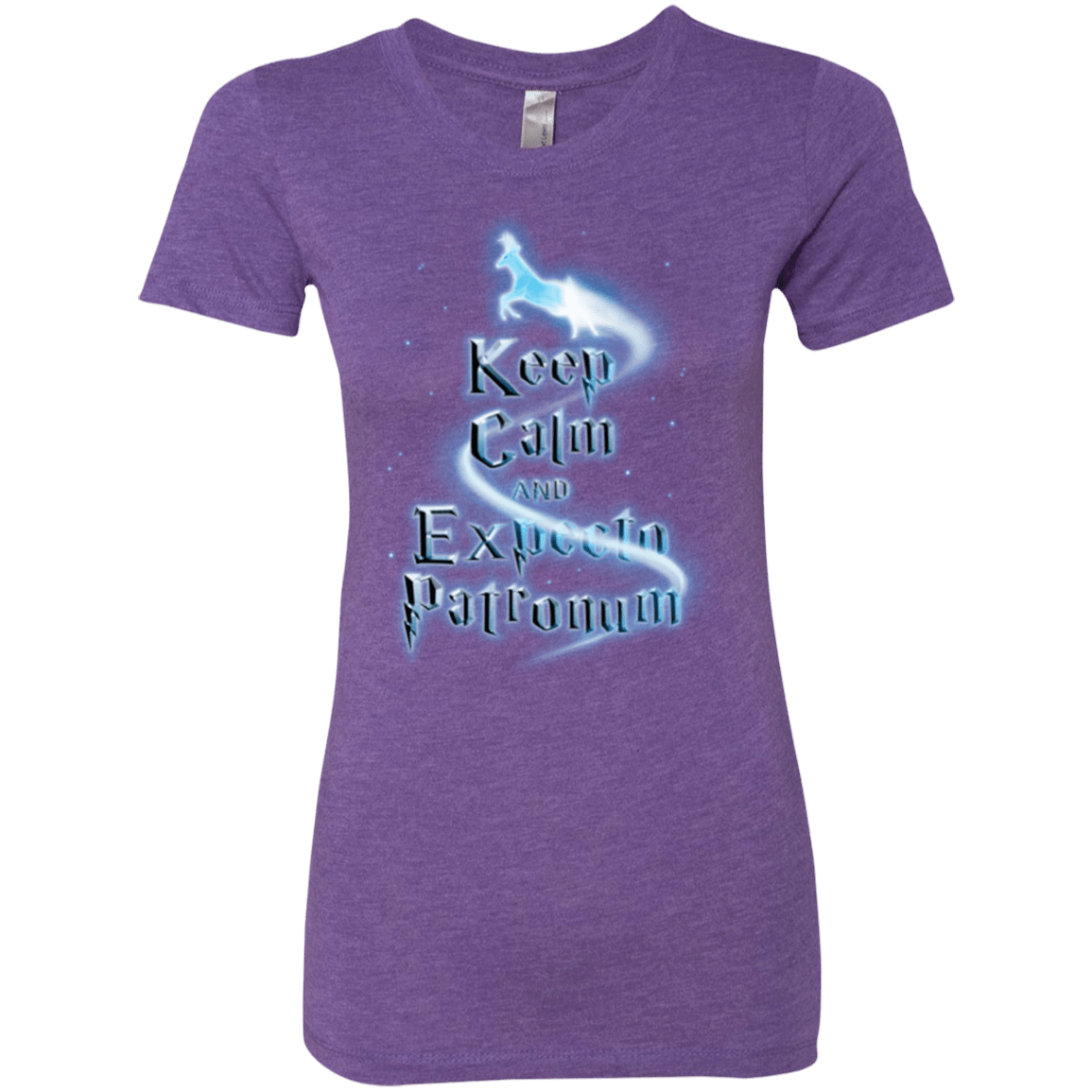 T-Shirts Purple Rush / Small Keep Calm and Expecto Patronum Women's Triblend T-Shirt