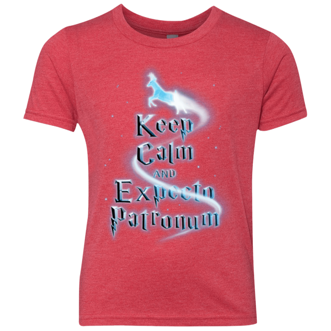 T-Shirts Vintage Red / YXS Keep Calm and Expecto Patronum Youth Triblend T-Shirt