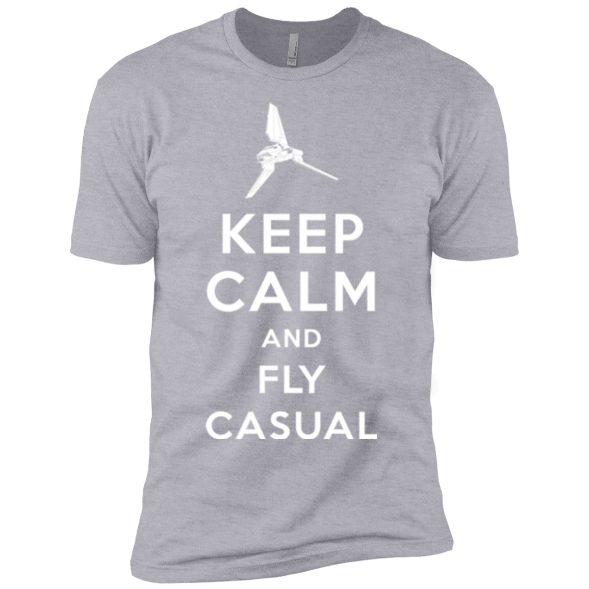 T-Shirts Heather Grey / YXS Keep Calm and Fly Casual Boys Premium T-Shirt