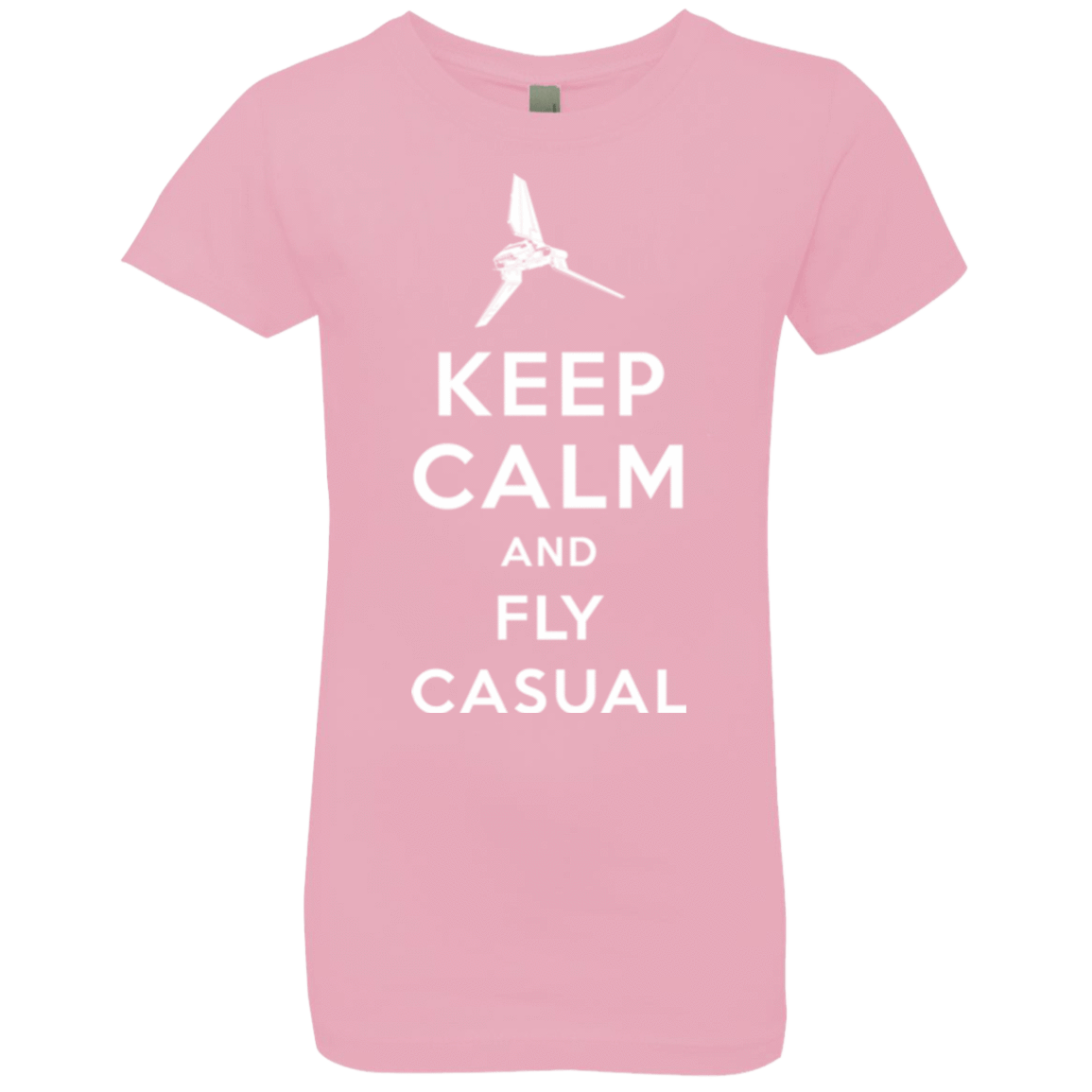 T-Shirts Light Pink / YXS Keep Calm and Fly Casual Girls Premium T-Shirt