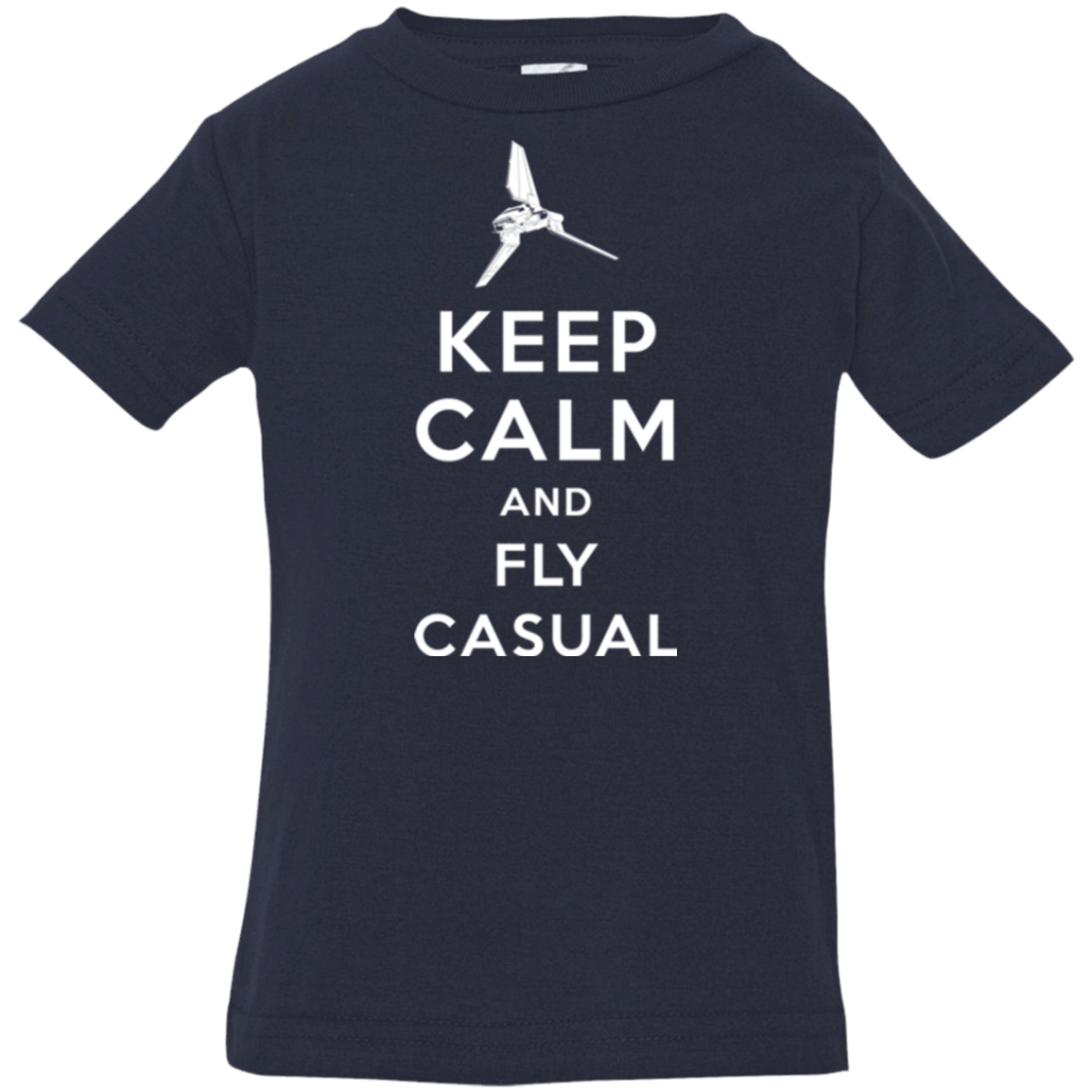 T-Shirts Navy / 6 Months Keep Calm and Fly Casual Infant Premium T-Shirt