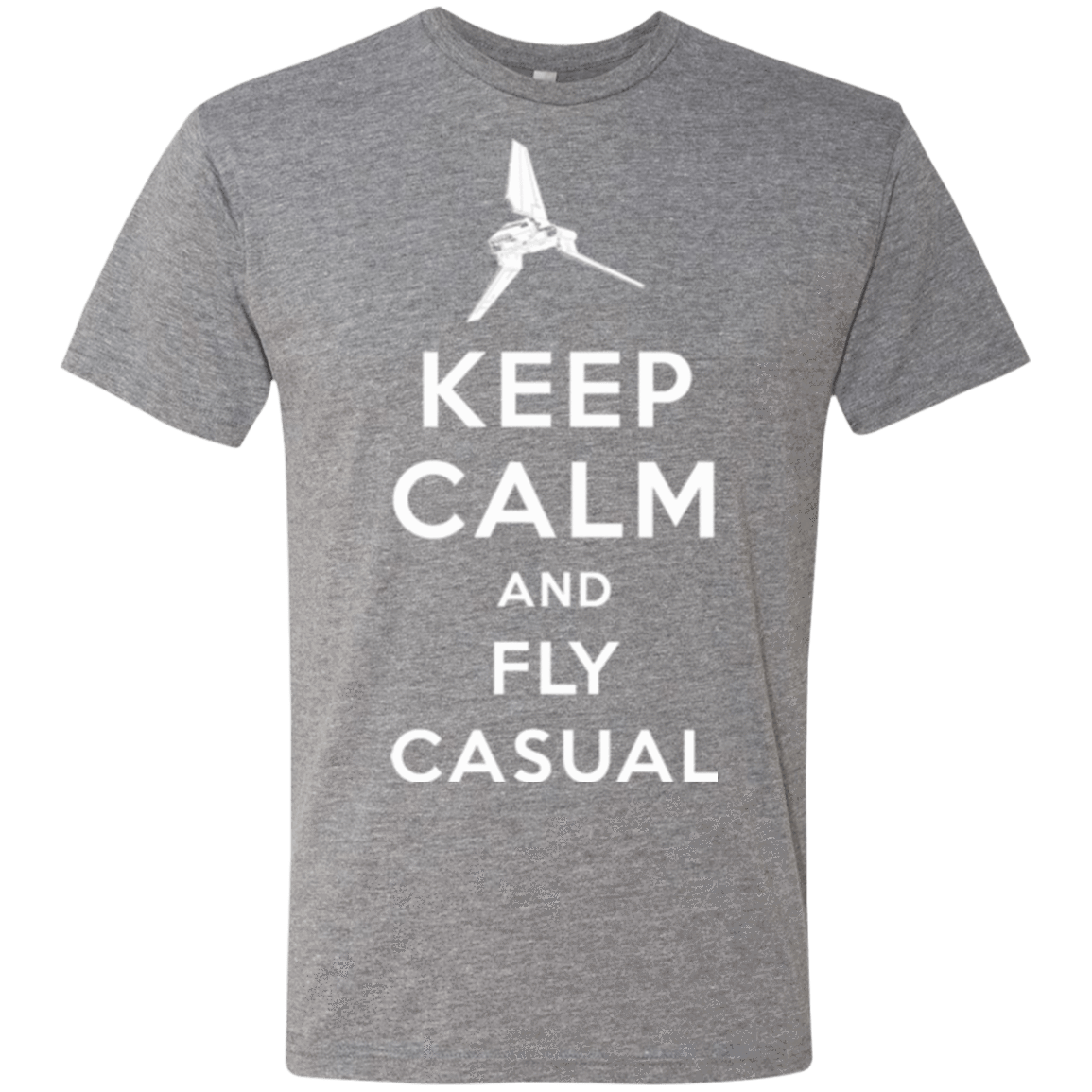 T-Shirts Premium Heather / Small Keep Calm and Fly Casual Men's Triblend T-Shirt
