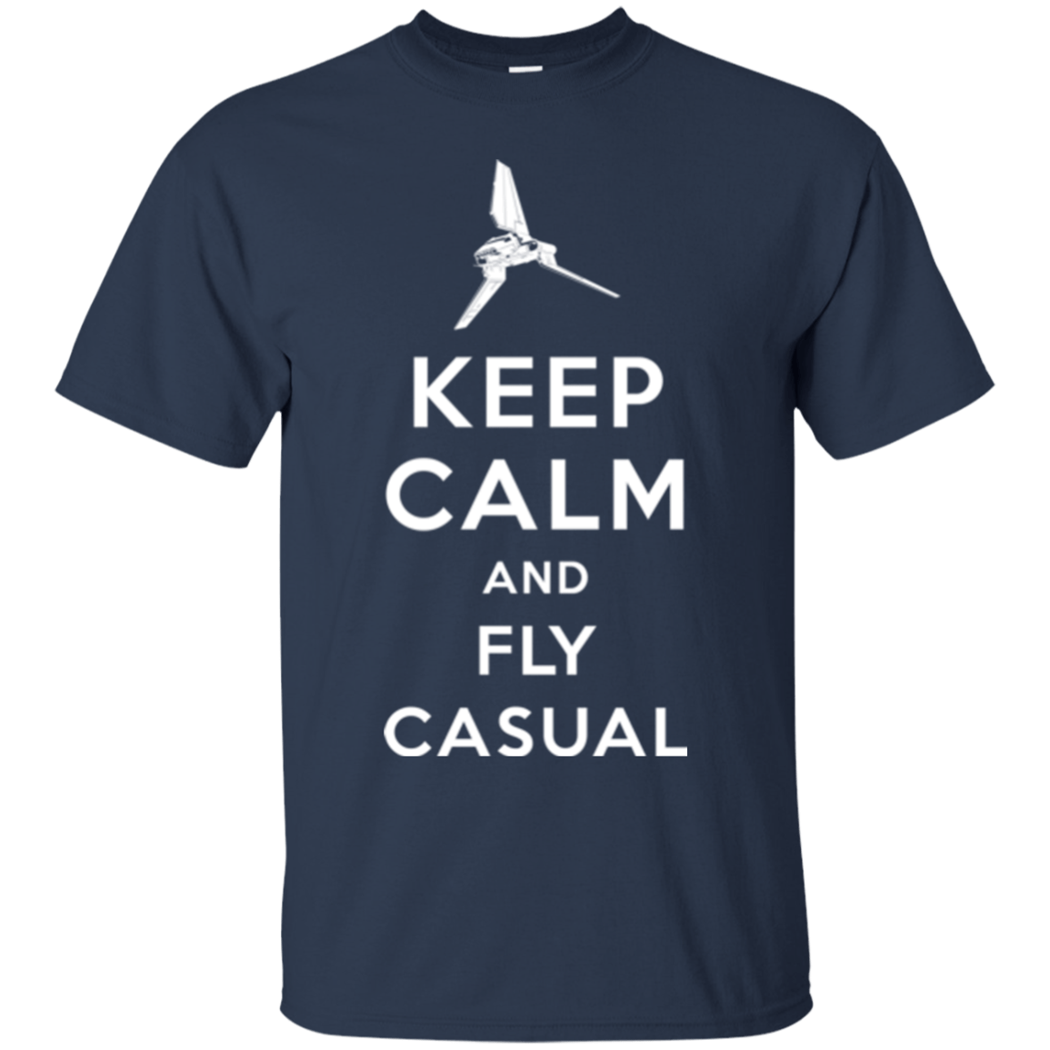T-Shirts Navy / Small Keep Calm and Fly Casual T-Shirt