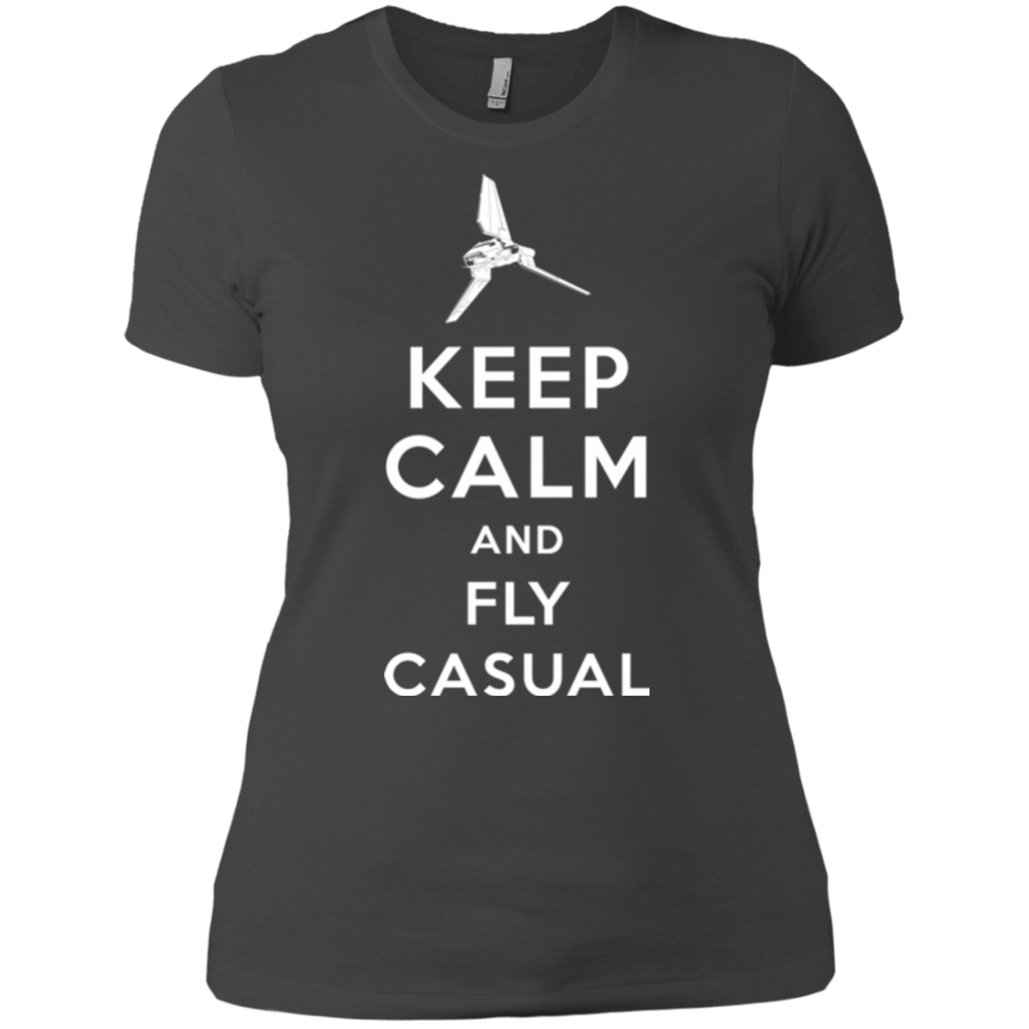 T-Shirts Heavy Metal / X-Small Keep Calm and Fly Casual Women's Premium T-Shirt