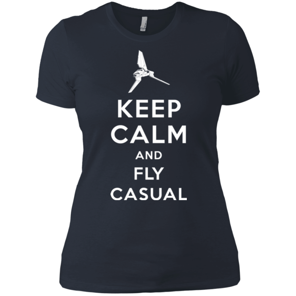 T-Shirts Indigo / X-Small Keep Calm and Fly Casual Women's Premium T-Shirt