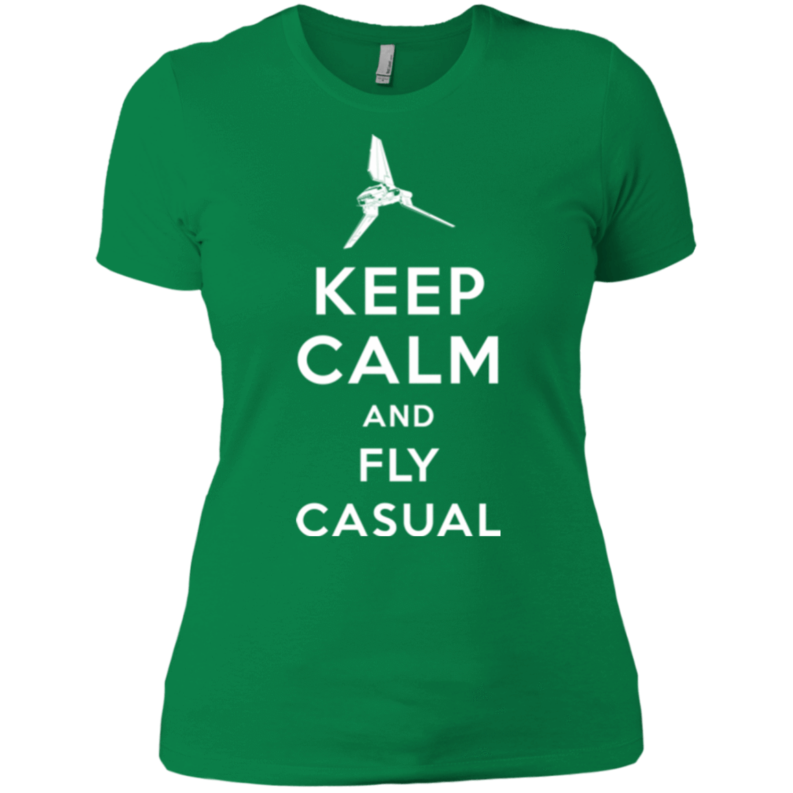 T-Shirts Kelly Green / X-Small Keep Calm and Fly Casual Women's Premium T-Shirt