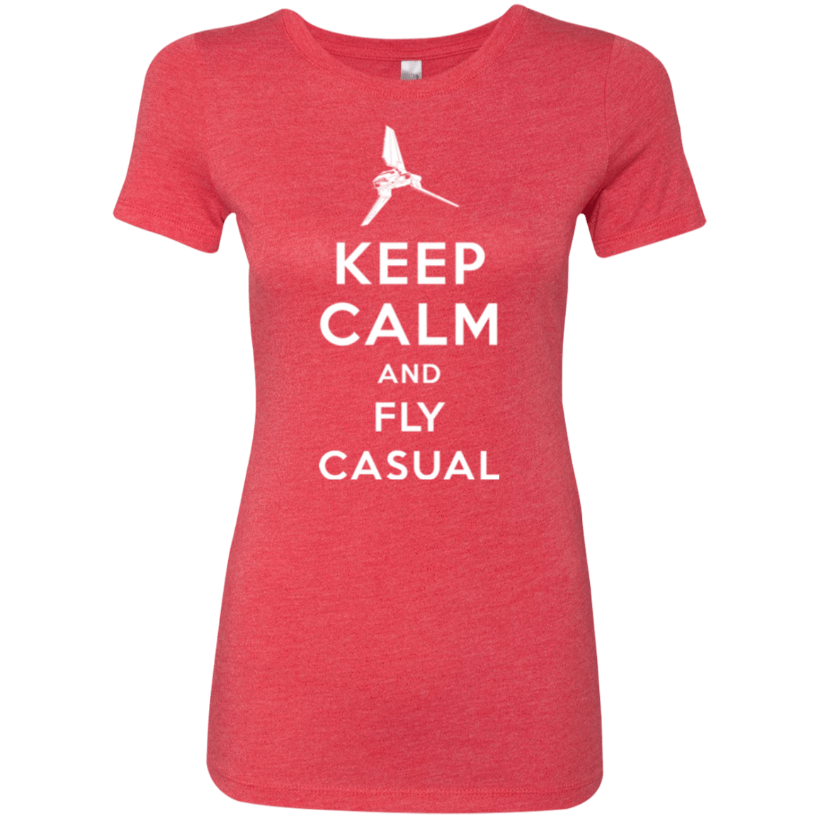 T-Shirts Vintage Red / Small Keep Calm and Fly Casual Women's Triblend T-Shirt