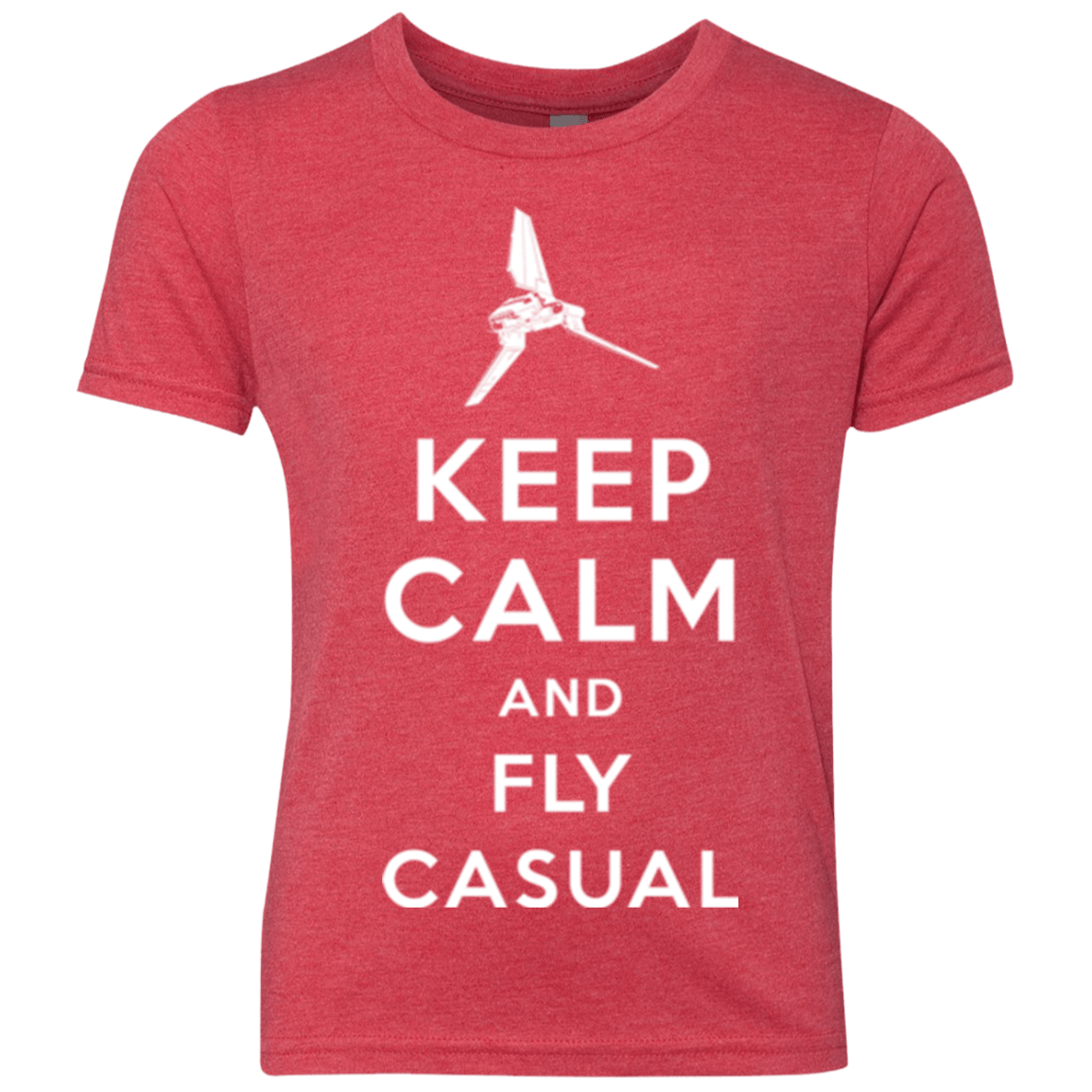 T-Shirts Vintage Red / YXS Keep Calm and Fly Casual Youth Triblend T-Shirt