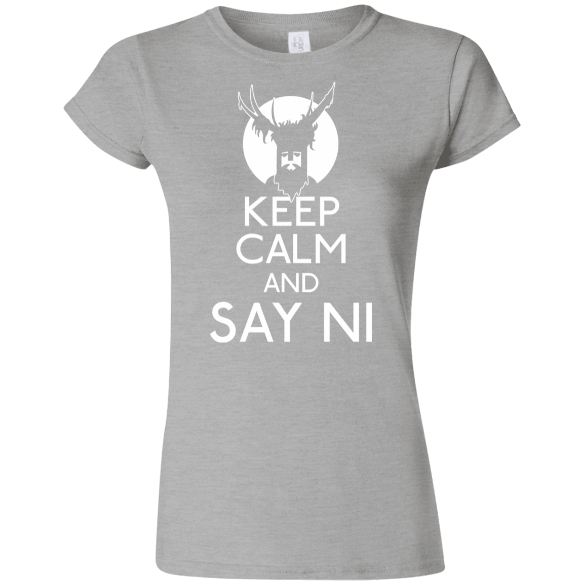 T-Shirts Sport Grey / S Keep Calm and Say Ni Junior Slimmer-Fit T-Shirt