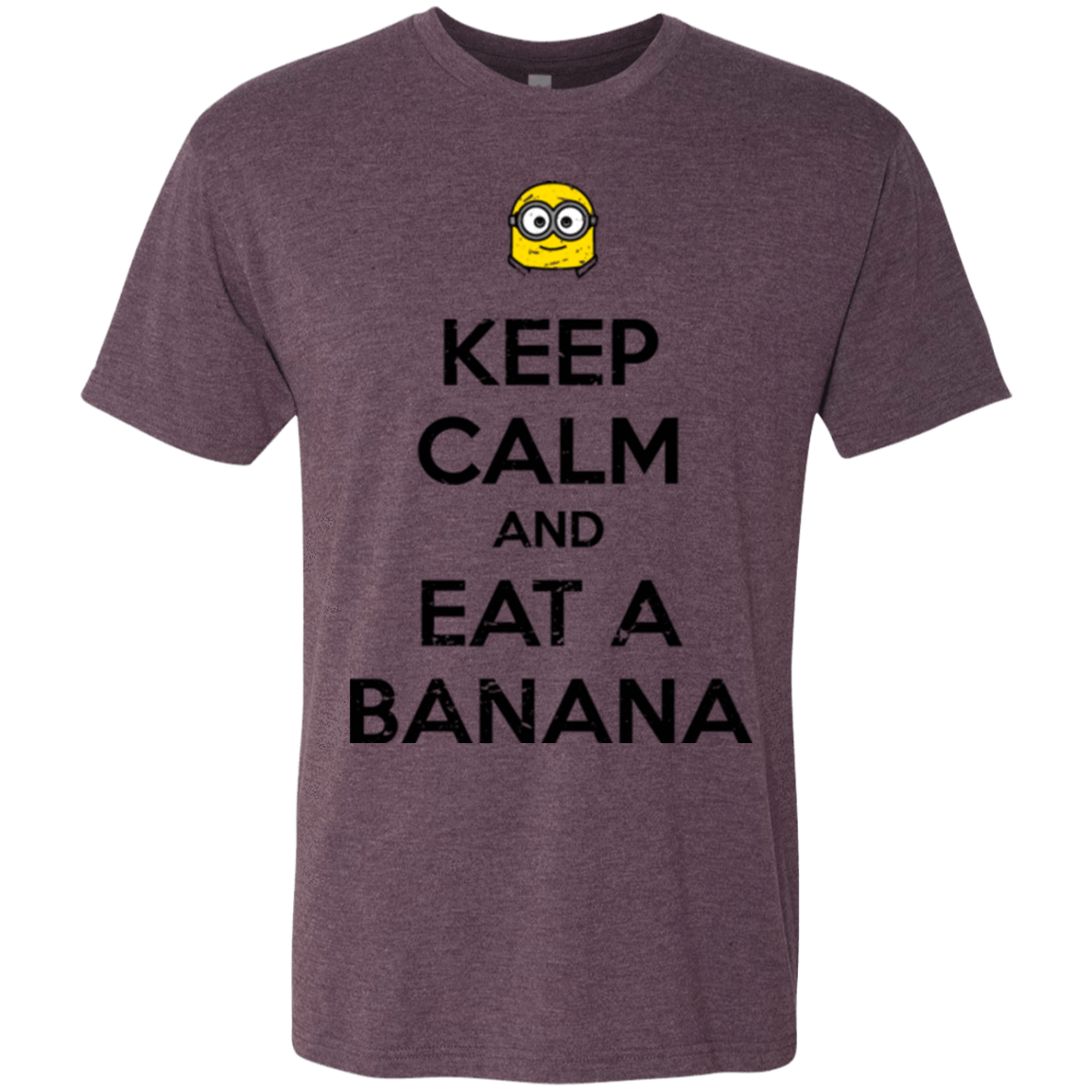 T-Shirts Vintage Purple / Small Keep Calm Banana Men's Triblend T-Shirt