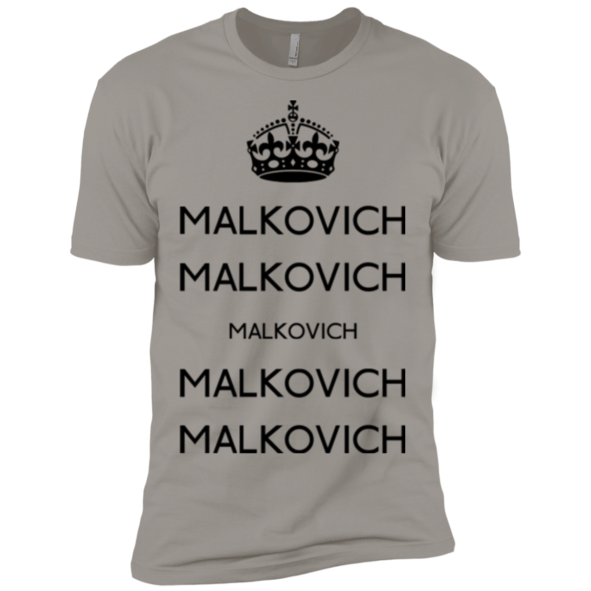 T-Shirts Light Grey / X-Small Keep Calm Malkovich Men's Premium T-Shirt