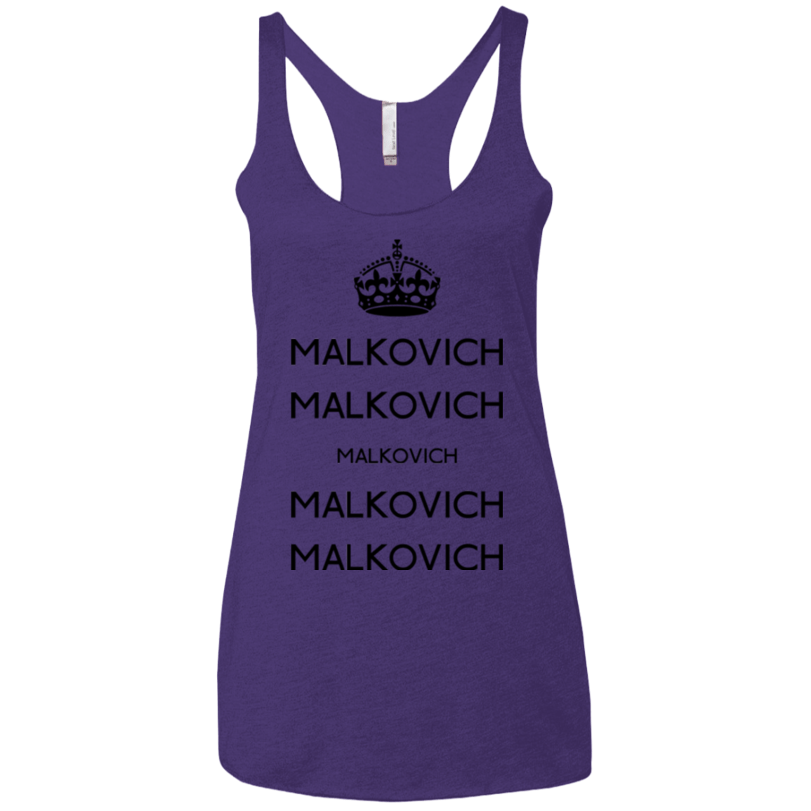Keep Calm Malkovich Women's Triblend Racerback Tank