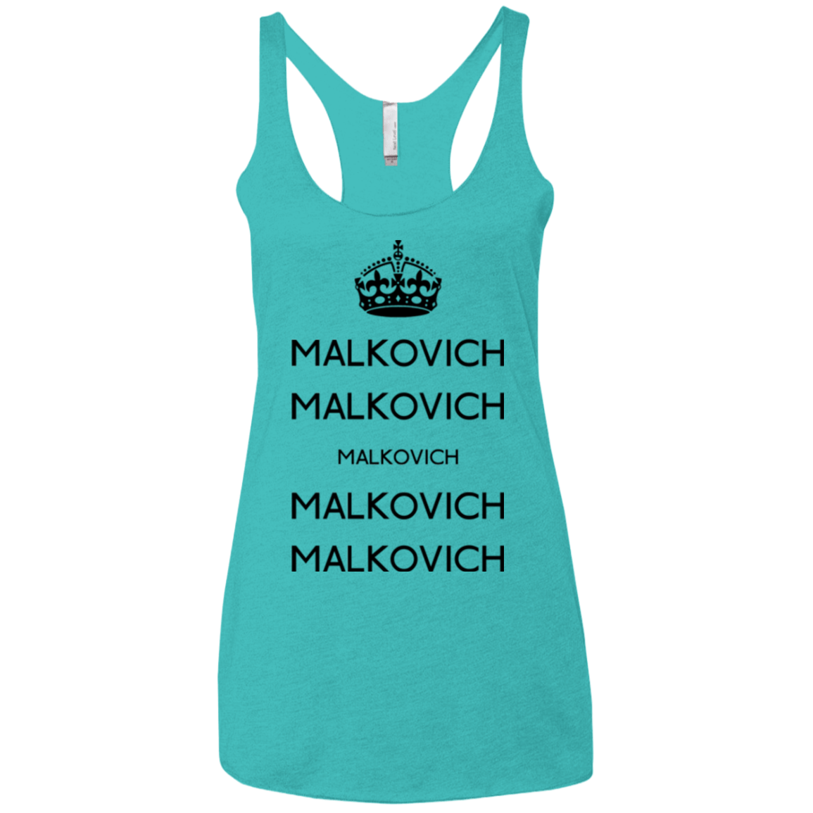 Keep Calm Malkovich Women's Triblend Racerback Tank