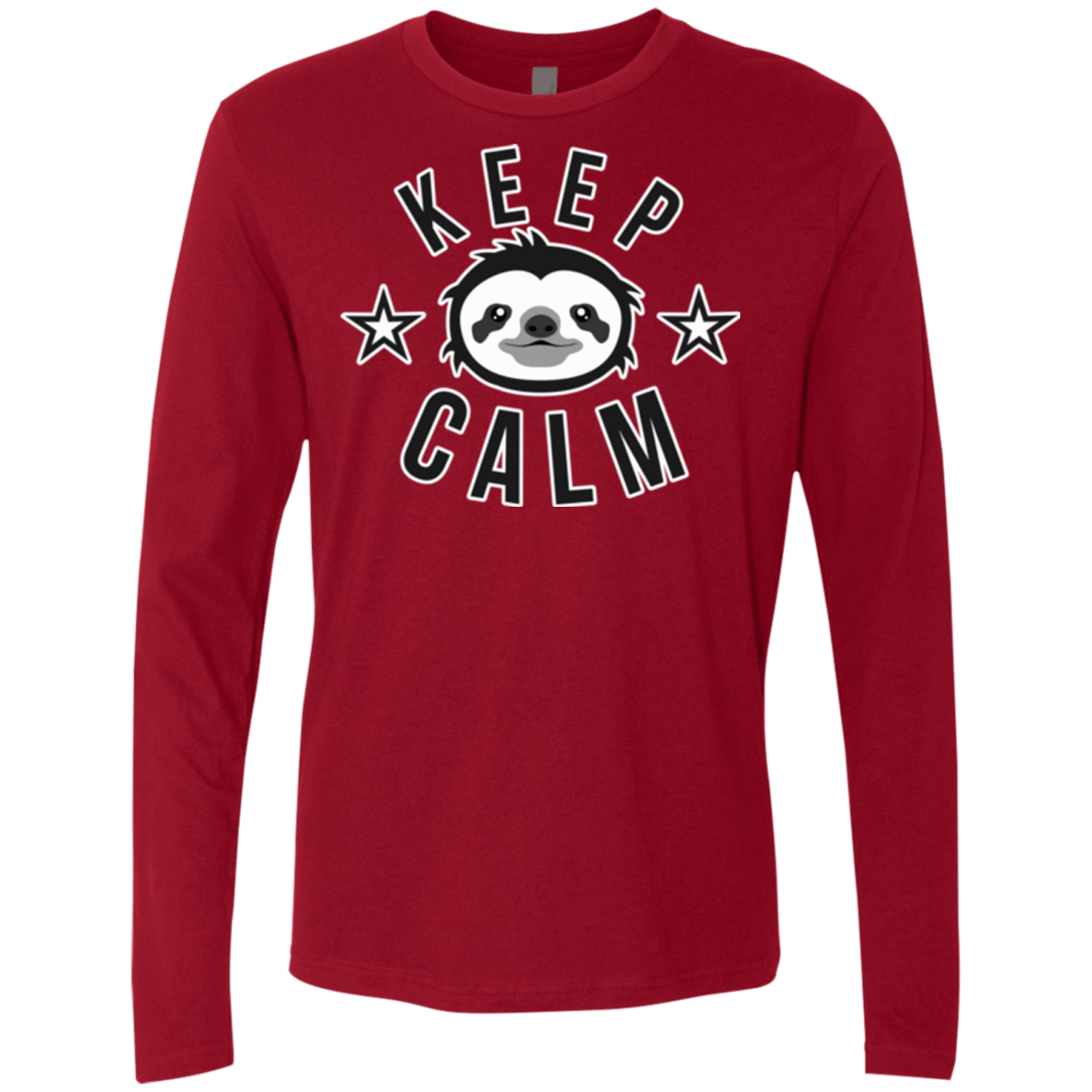 T-Shirts Cardinal / Small Keep Calm Men's Premium Long Sleeve