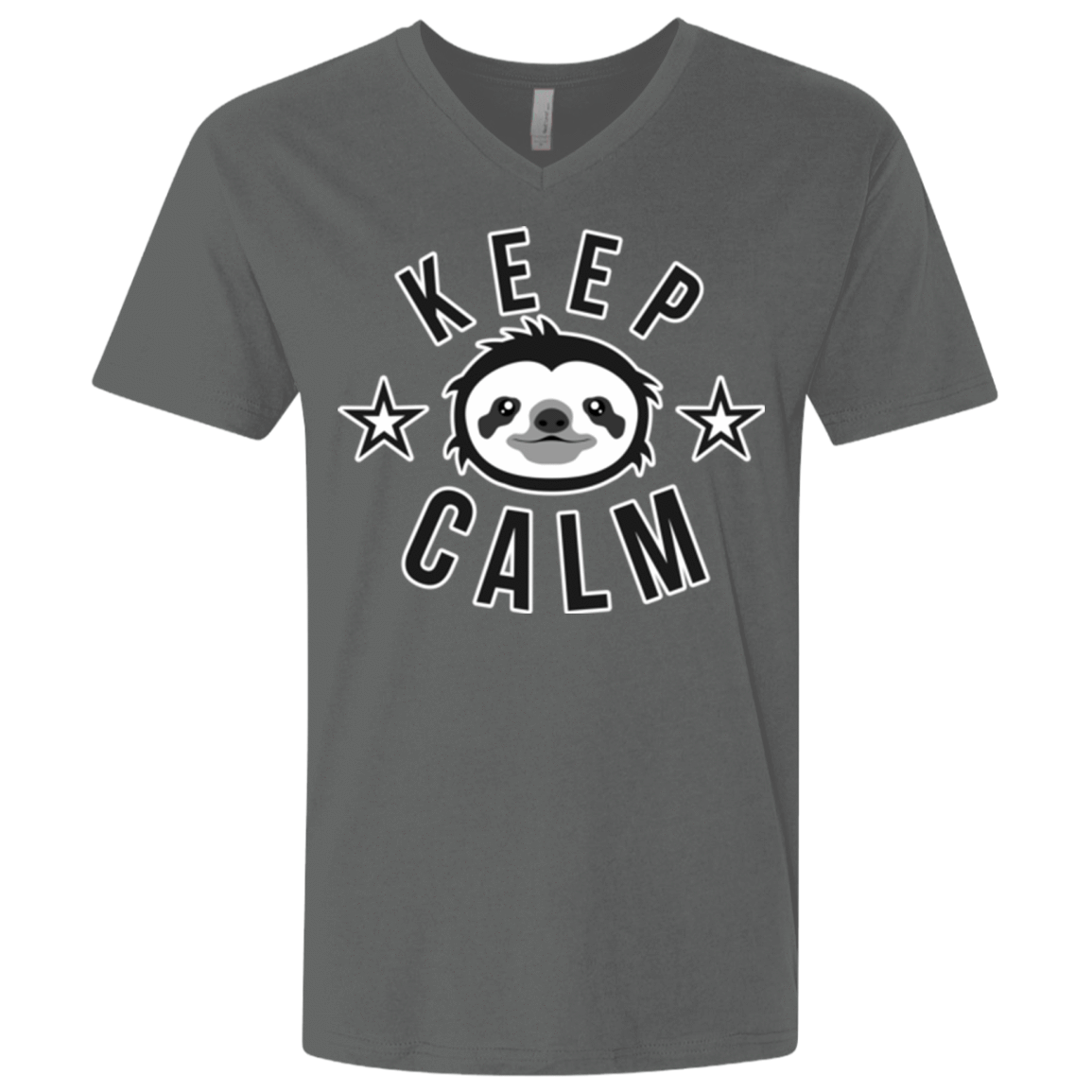 T-Shirts Heavy Metal / X-Small Keep Calm Men's Premium V-Neck