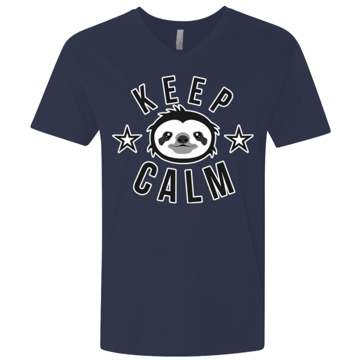 T-Shirts Midnight Navy / X-Small Keep Calm Men's Premium V-Neck