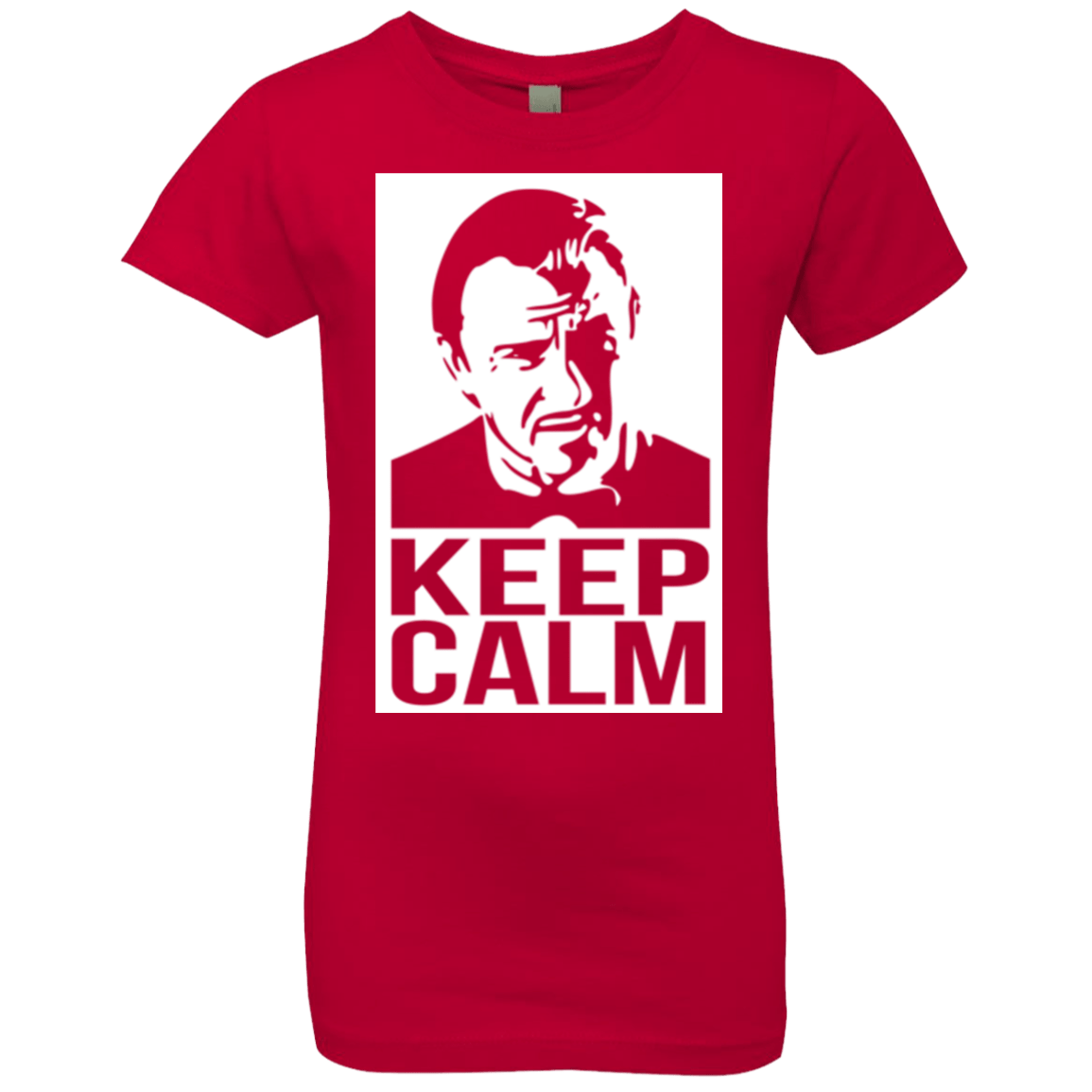 T-Shirts Red / YXS Keep Calm Mr. Wolf Girls Premium T-Shirt
