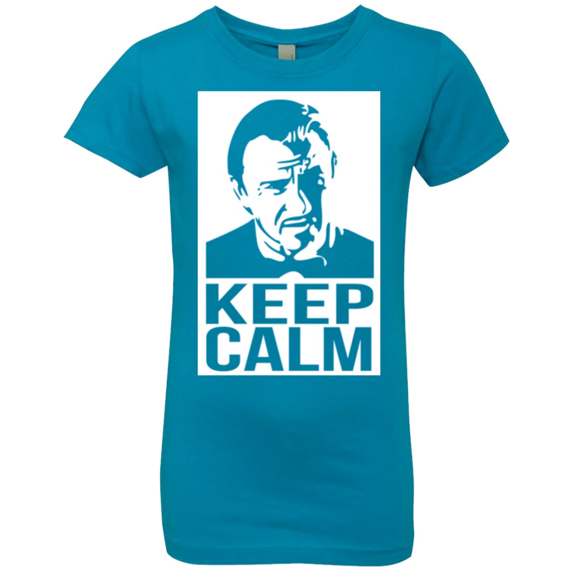 T-Shirts Turquoise / YXS Keep Calm Mr. Wolf Girls Premium T-Shirt