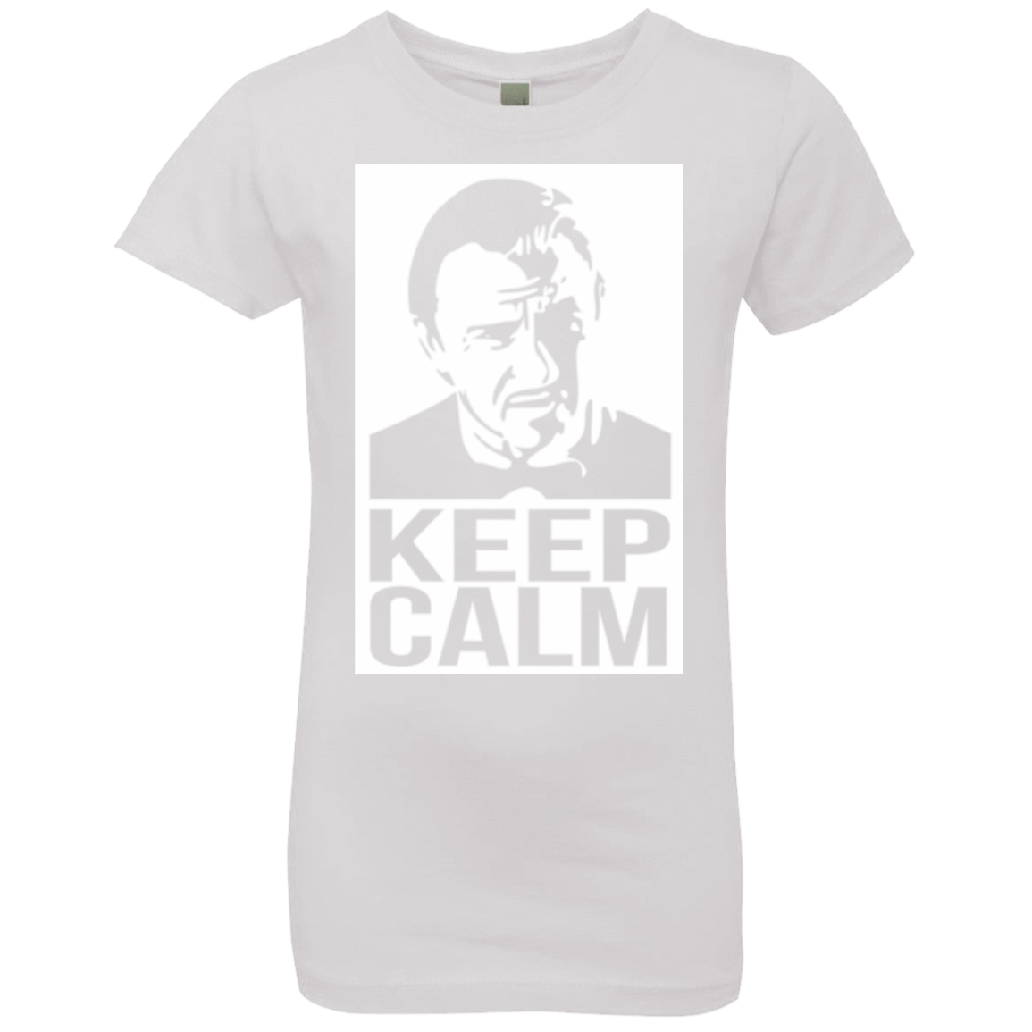 T-Shirts White / YXS Keep Calm Mr. Wolf Girls Premium T-Shirt