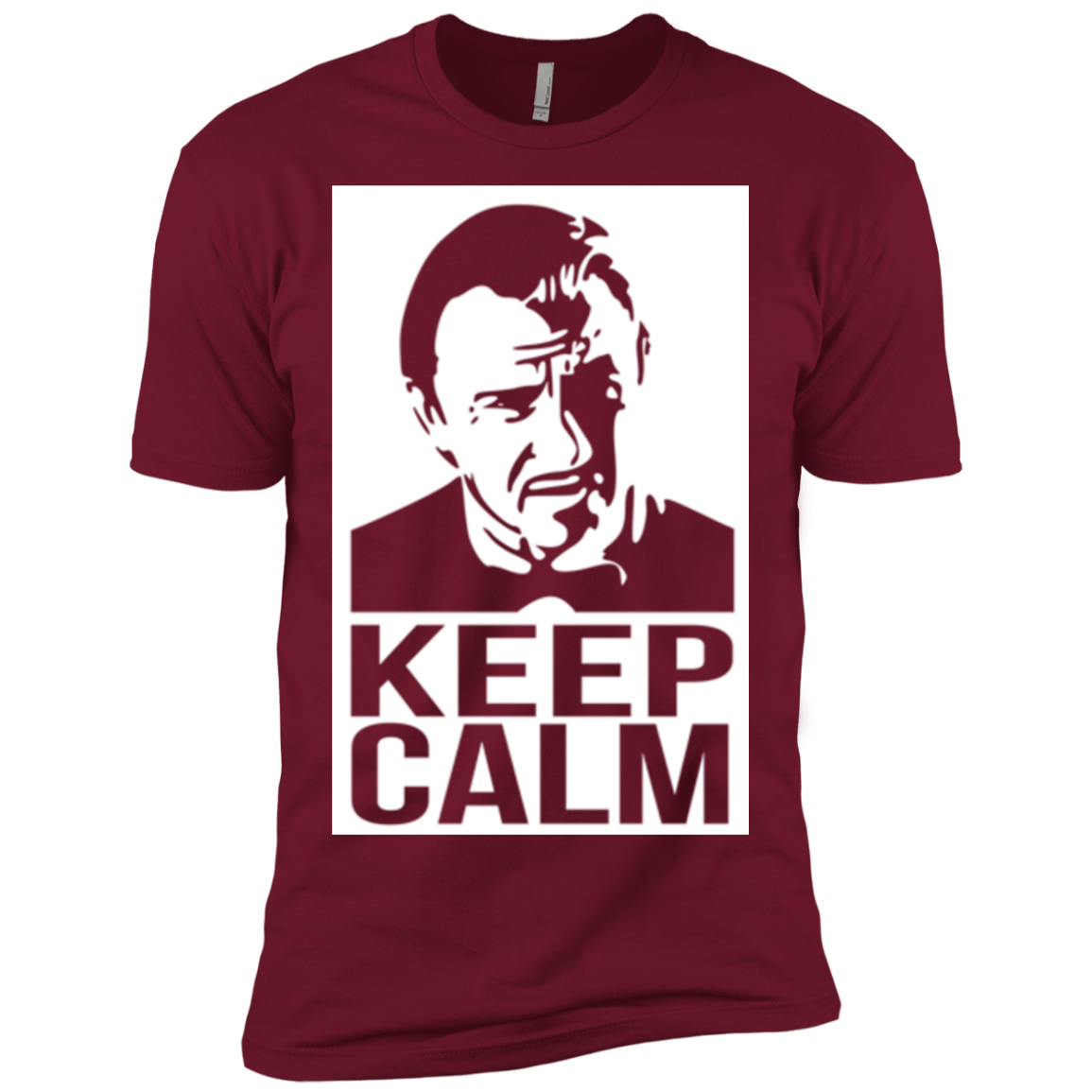 T-Shirts Cardinal / X-Small Keep Calm Mr. Wolf Men's Premium T-Shirt