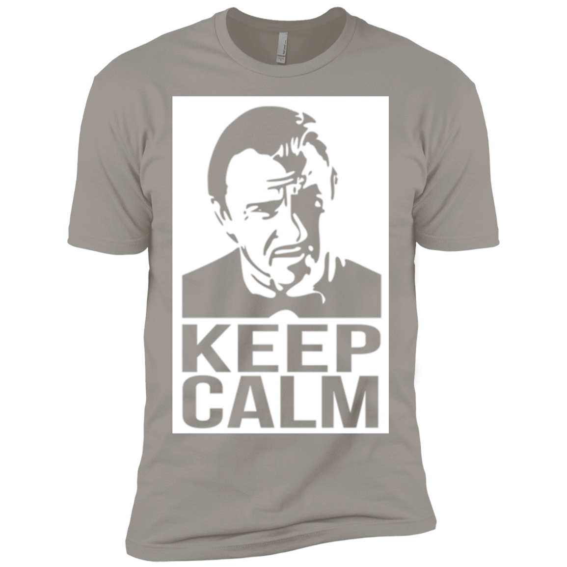 T-Shirts Light Grey / X-Small Keep Calm Mr. Wolf Men's Premium T-Shirt