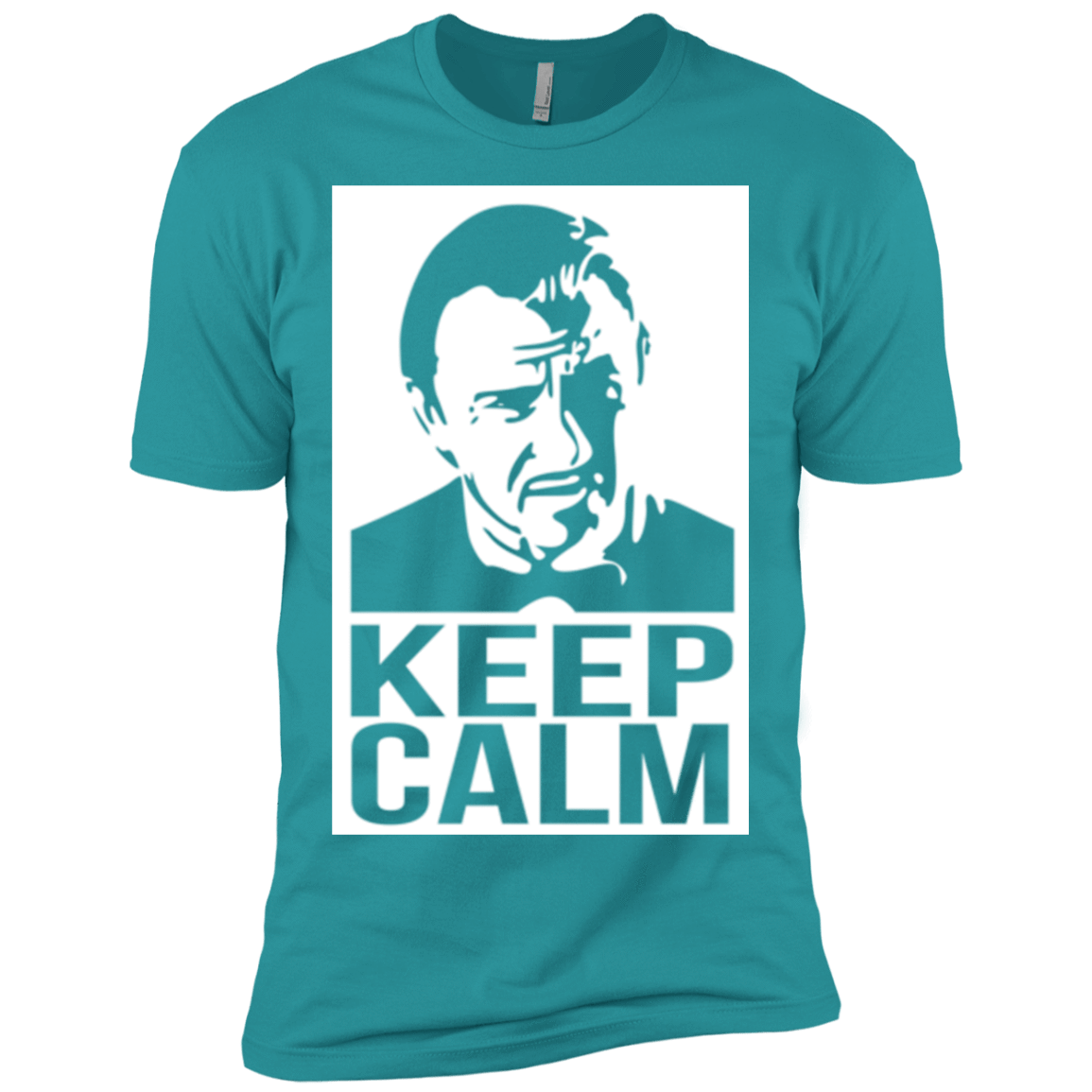 T-Shirts Tahiti Blue / X-Small Keep Calm Mr. Wolf Men's Premium T-Shirt