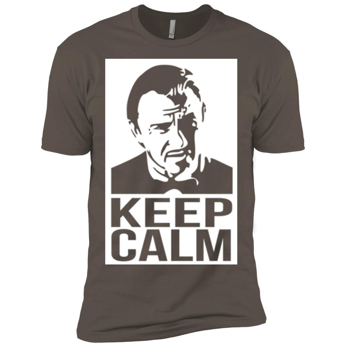 T-Shirts Warm Grey / X-Small Keep Calm Mr. Wolf Men's Premium T-Shirt