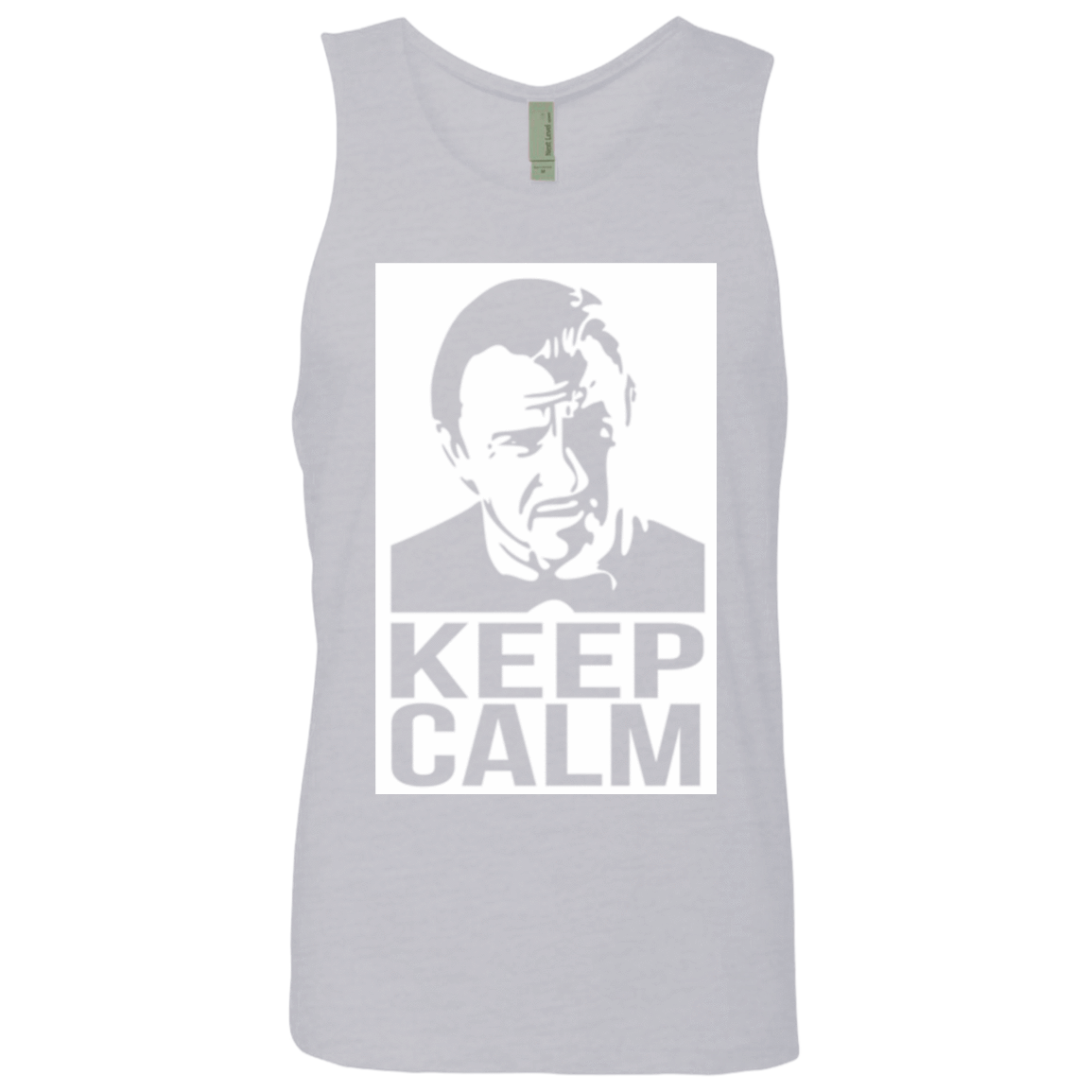 T-Shirts Heather Grey / Small Keep Calm Mr. Wolf Men's Premium Tank Top