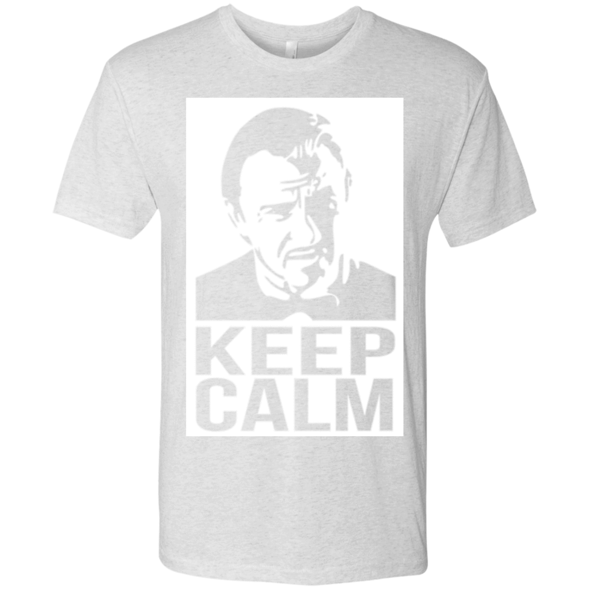 T-Shirts Heather White / Small Keep Calm Mr. Wolf Men's Triblend T-Shirt
