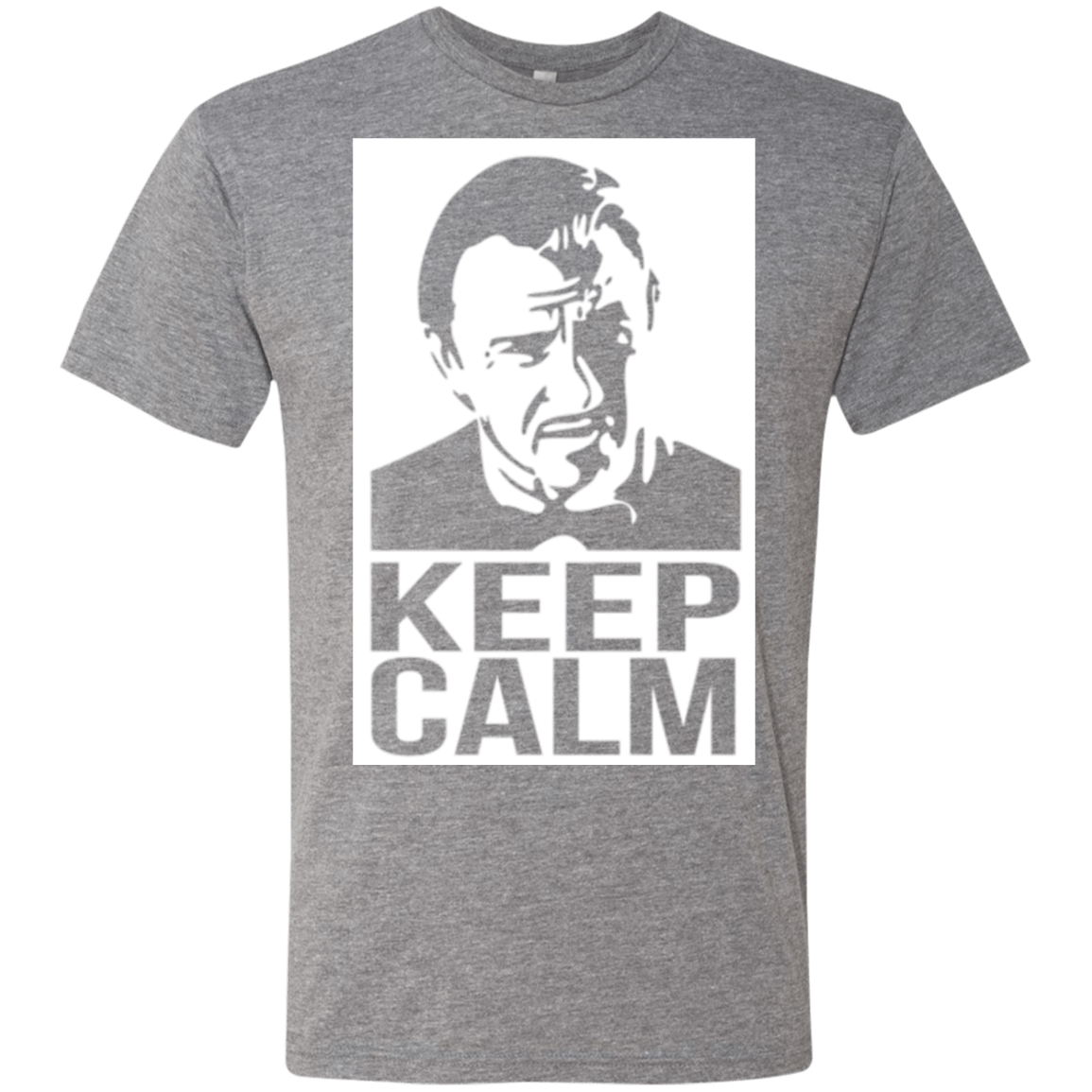 T-Shirts Premium Heather / Small Keep Calm Mr. Wolf Men's Triblend T-Shirt